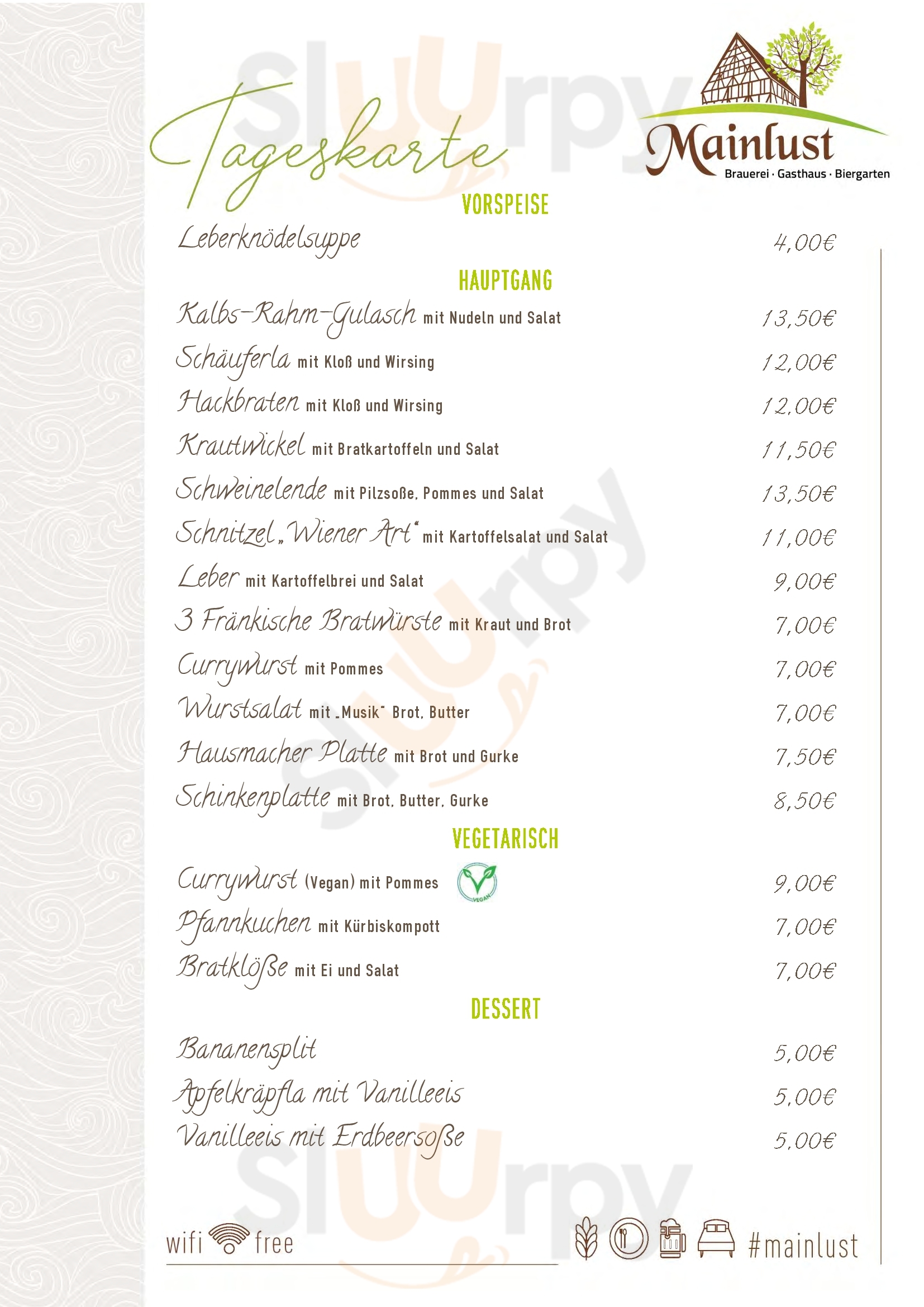 Mainlust Viereth-Trunstadt Menu - 1