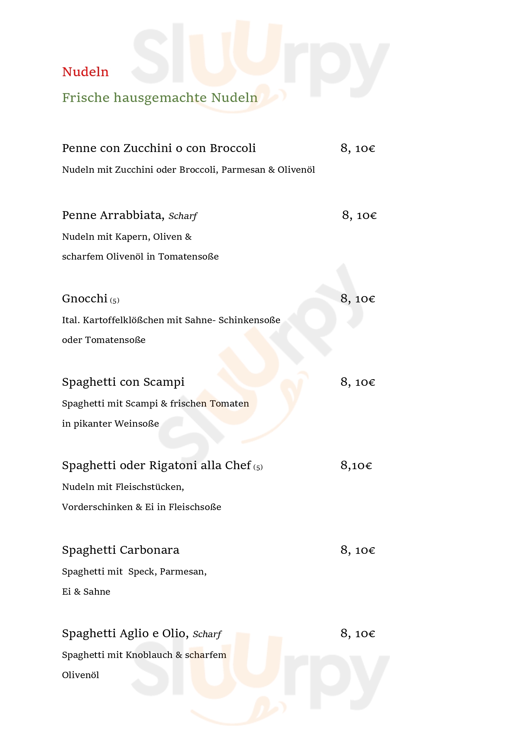 Pizzeria Bei Carlo Hollfeld Menu - 1