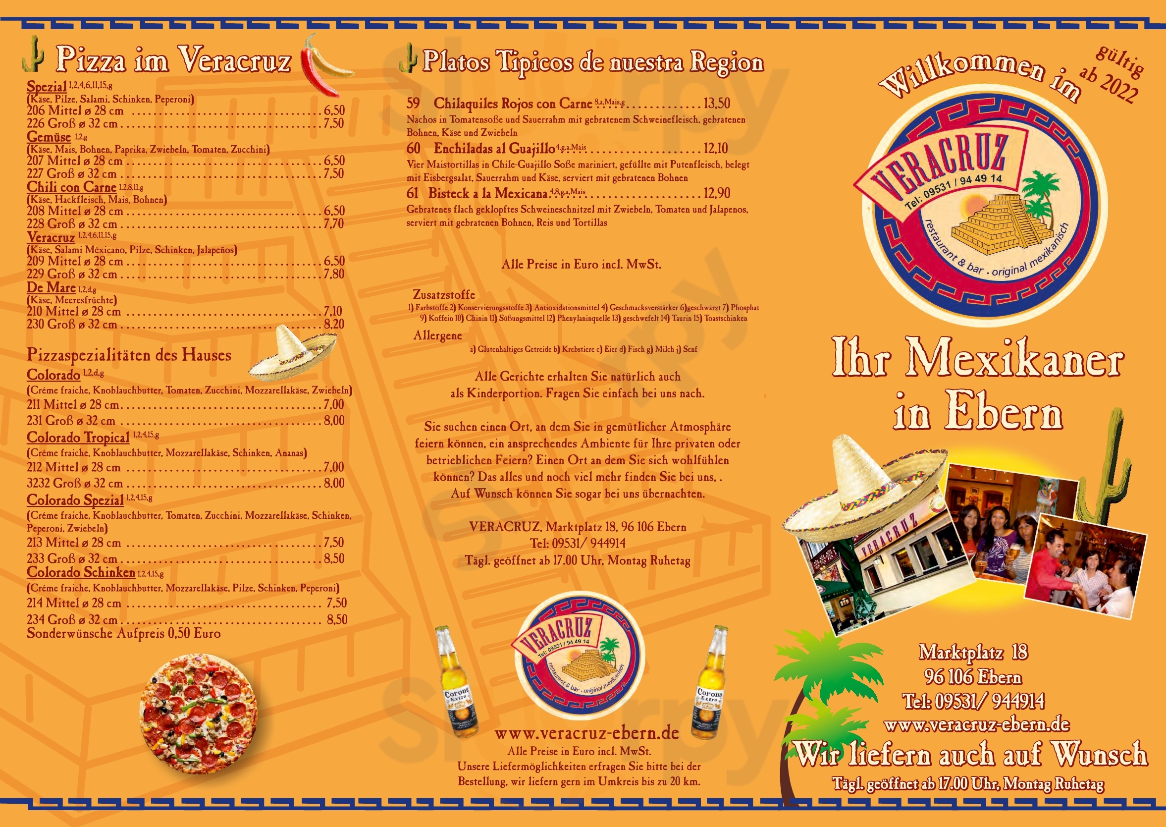 Veracruz Mexikaner Ebern Menu - 1