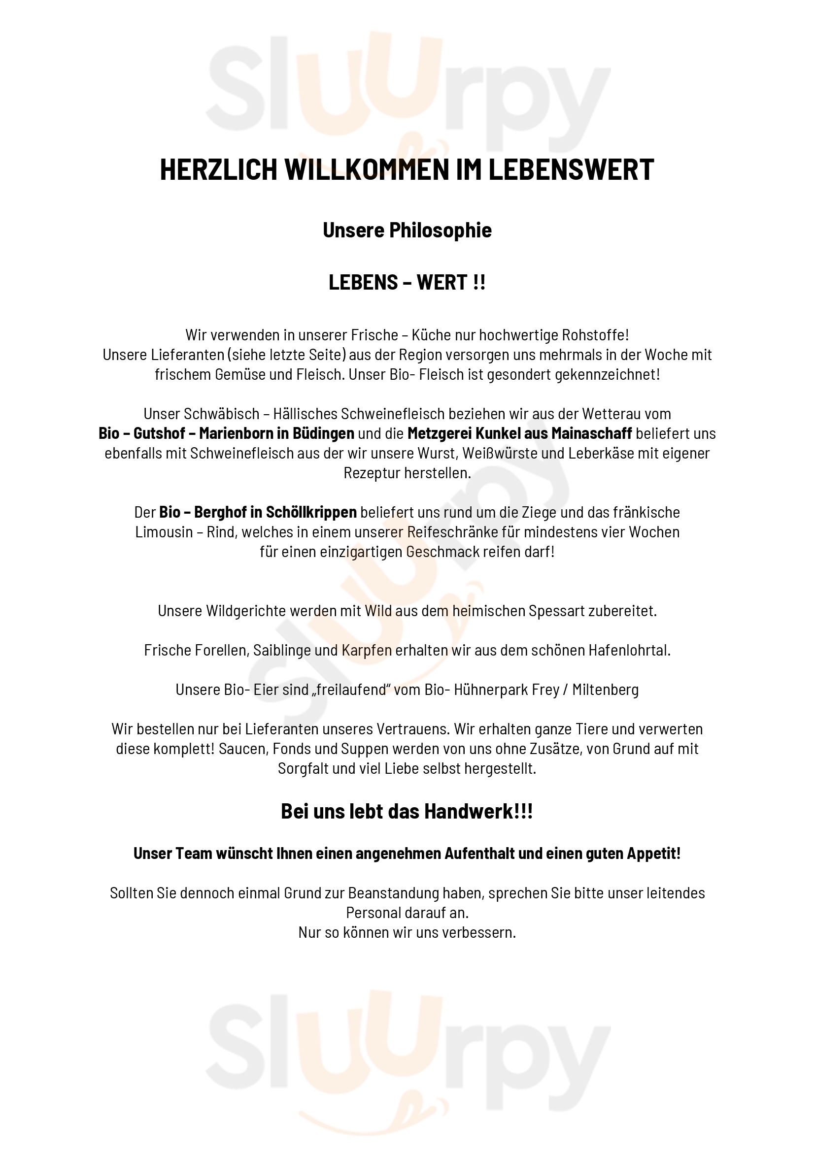 Lebenswert Aschaffenburg Menu - 1