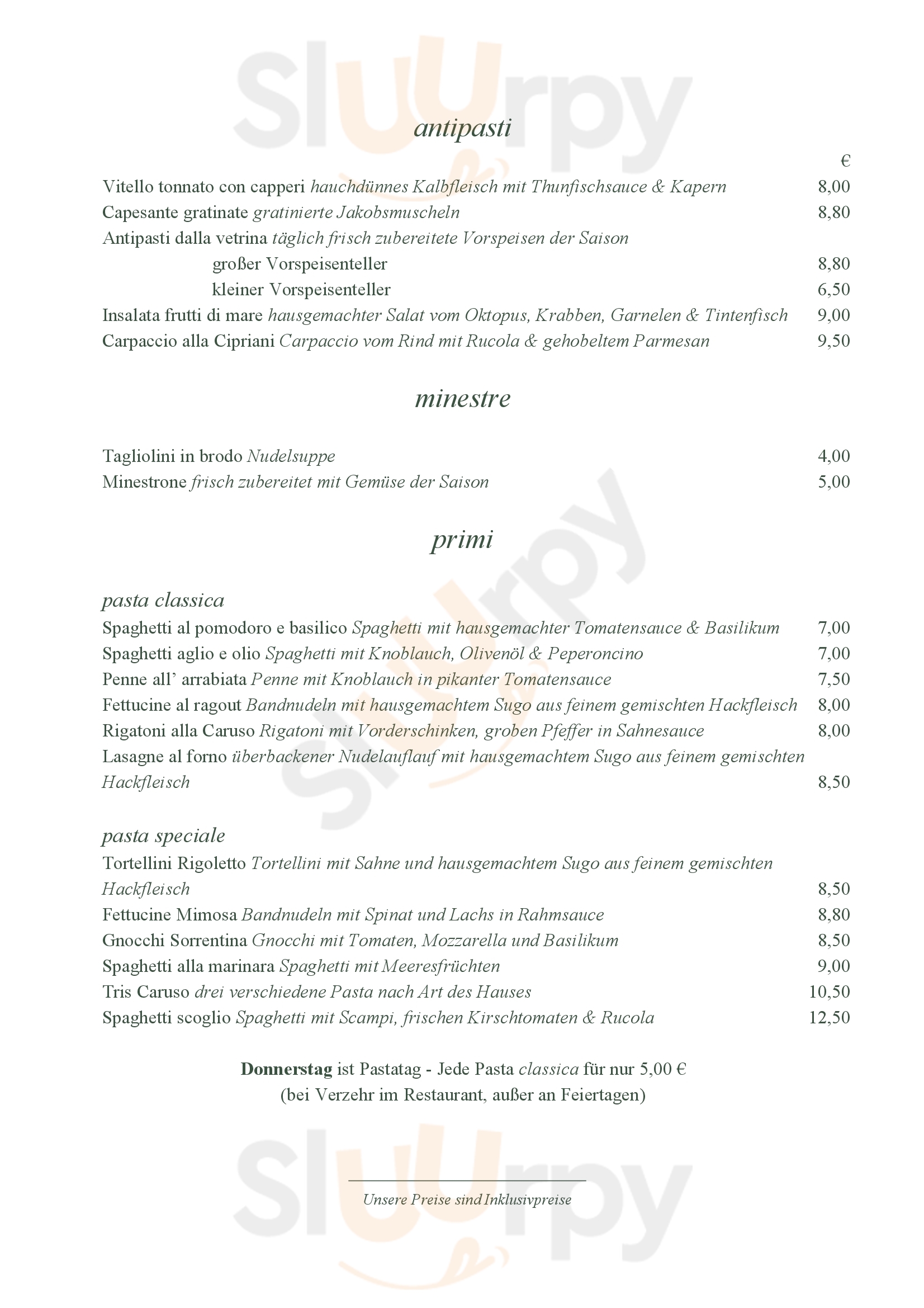 Ristorante Caruso München Menu - 1