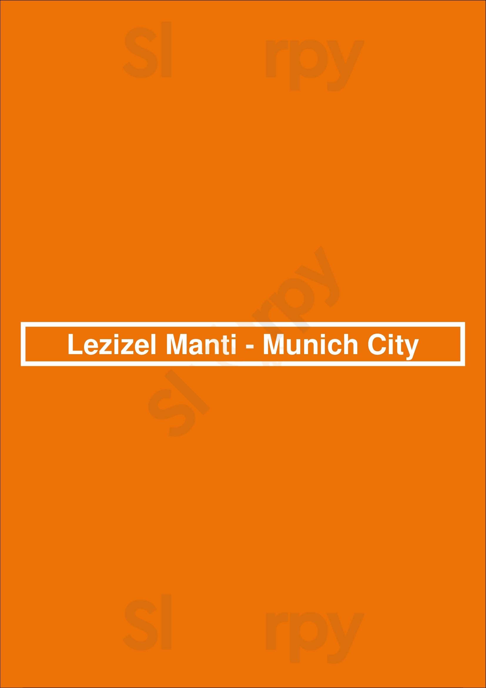 Lezizel Manti - Munich City München Menu - 1