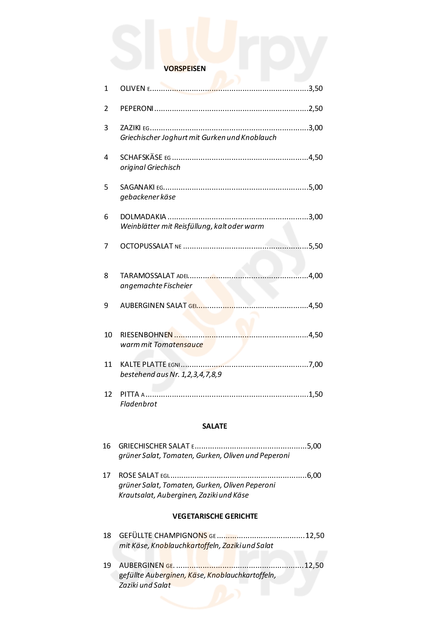 Zur Rose Giebelstadt Giebelstadt Menu - 1