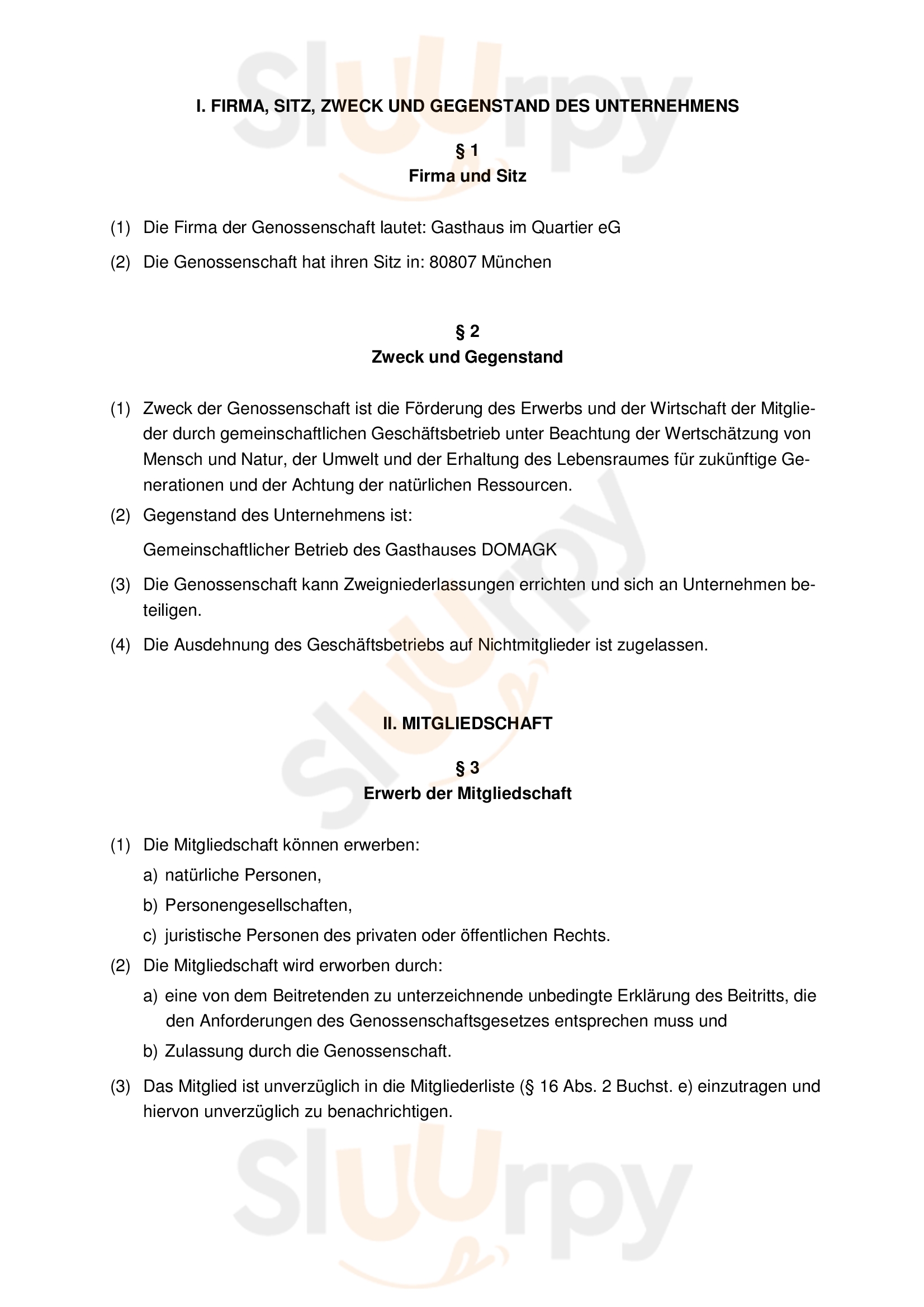 Main Menu - Gasthaus Domagk