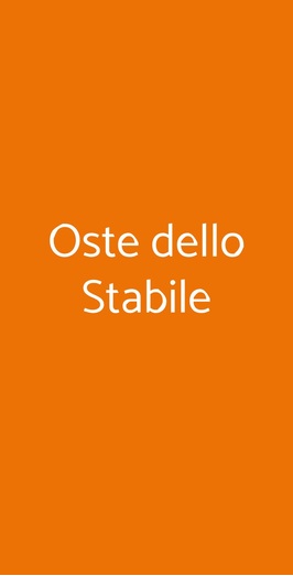 Oste Dello Stabile, Palermo