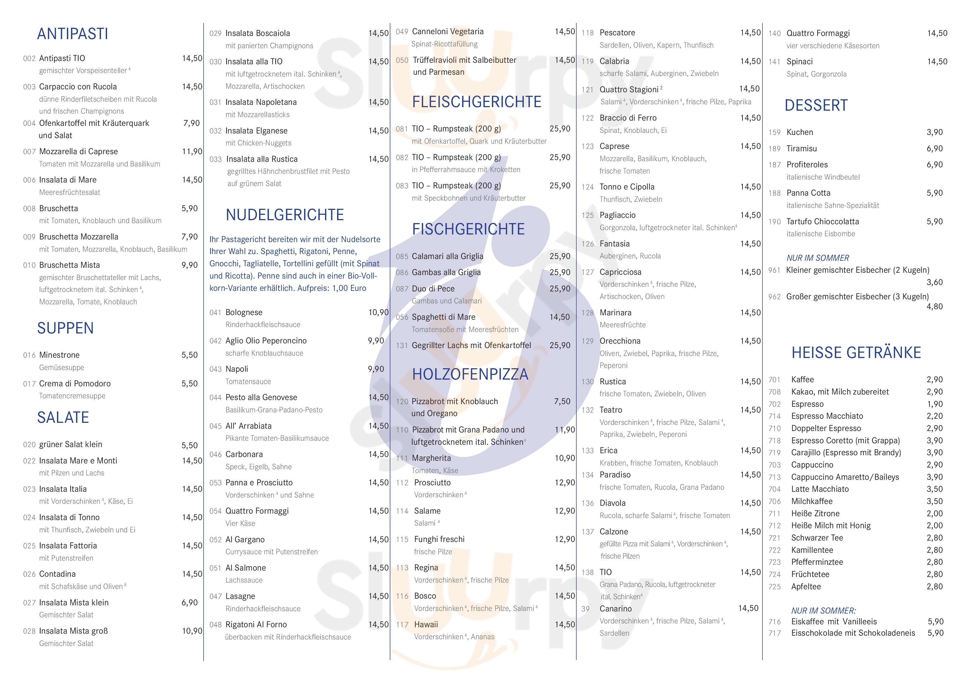 Main Menu - Tio Rustica