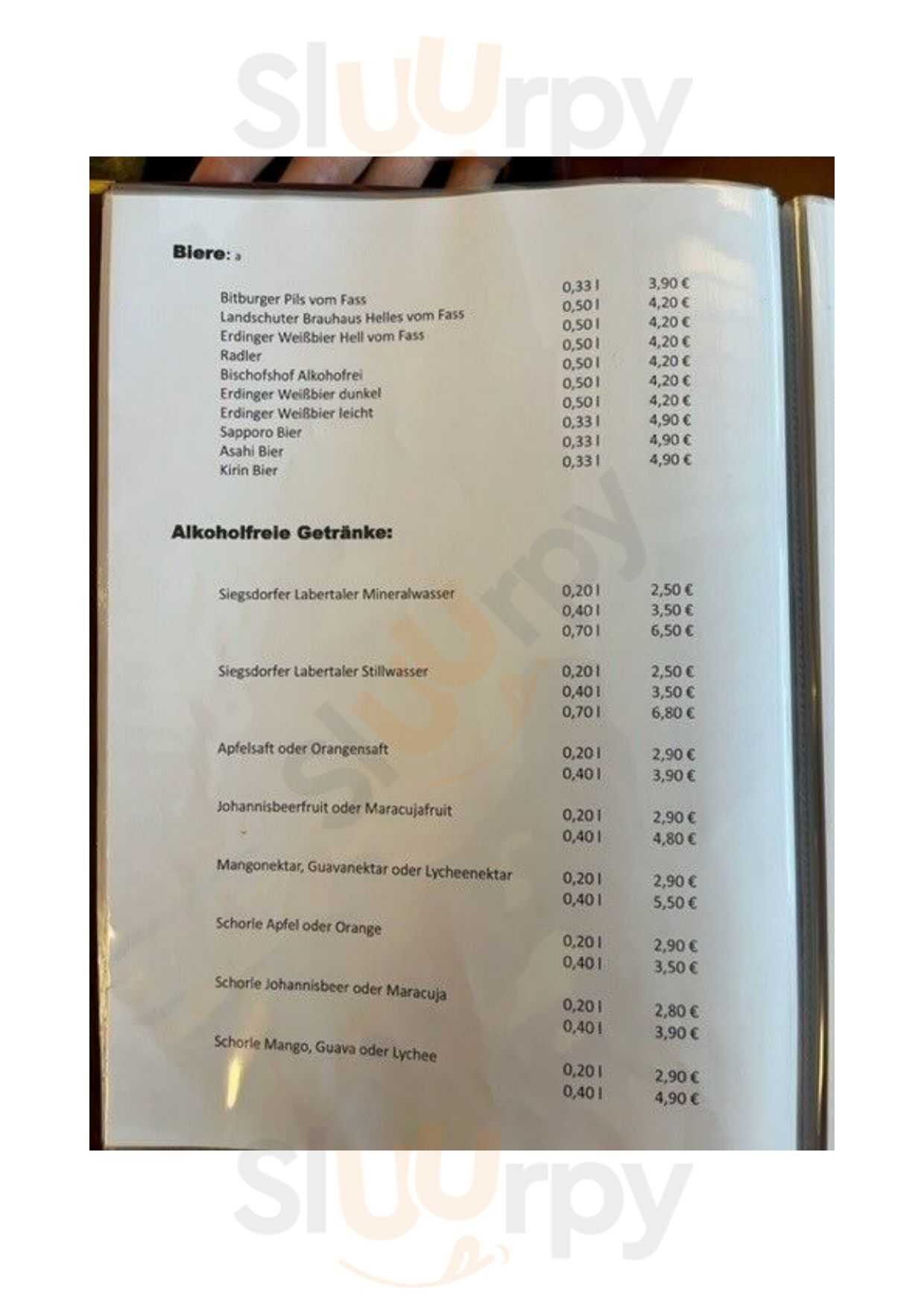 Tenmaya München Menu - 1