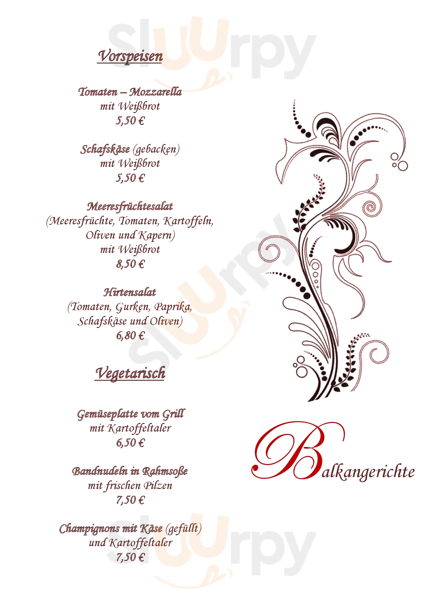 Restaurant Grund Dinkelsbühl Menu - 1