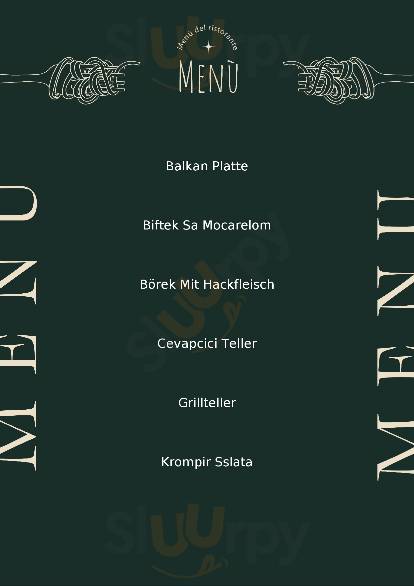 Balkan Spezialitäten Nürnberg Menu - 1