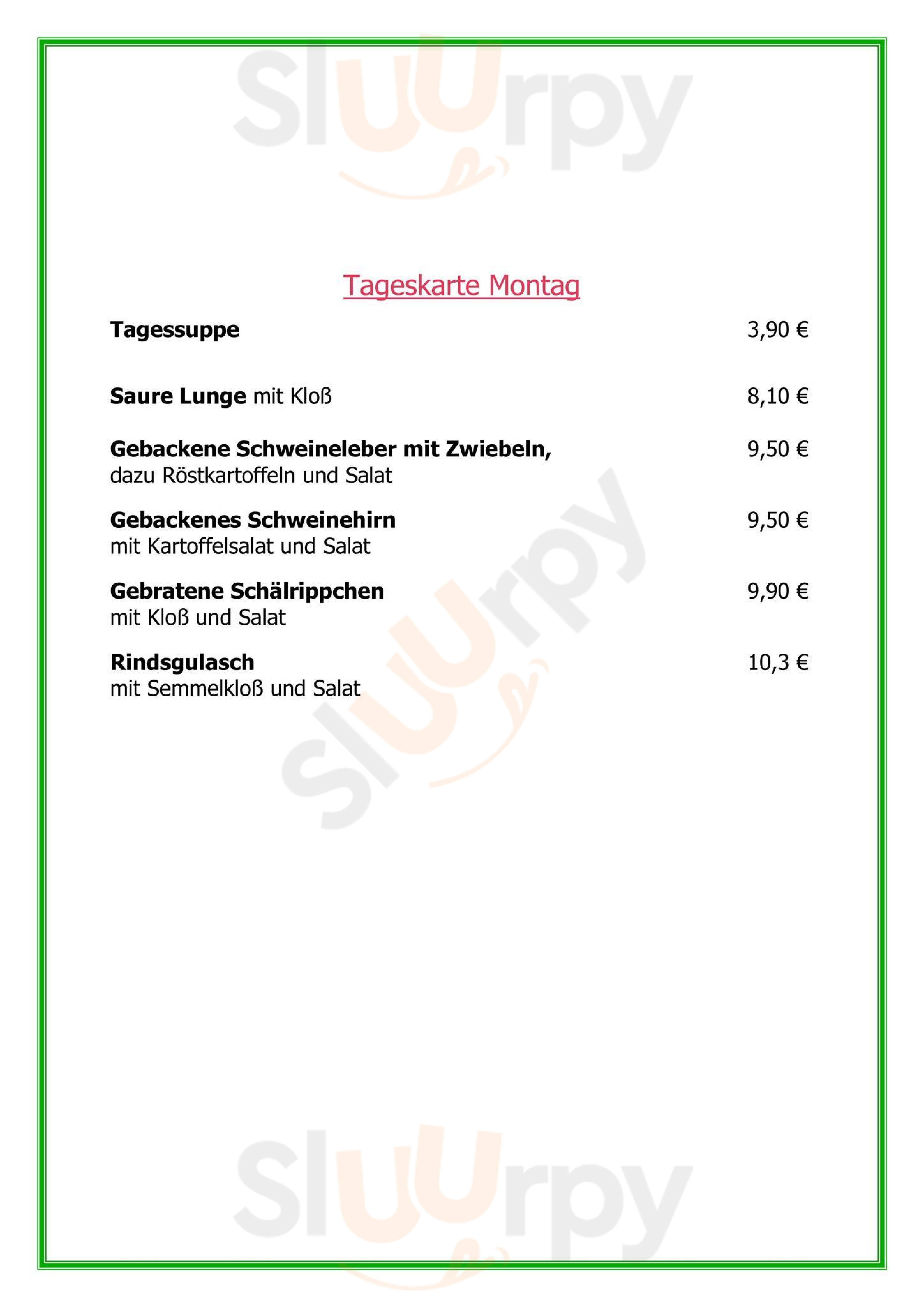 Gasthof Zur Friedenseiche, Georg List Cadolzburg Menu - 1