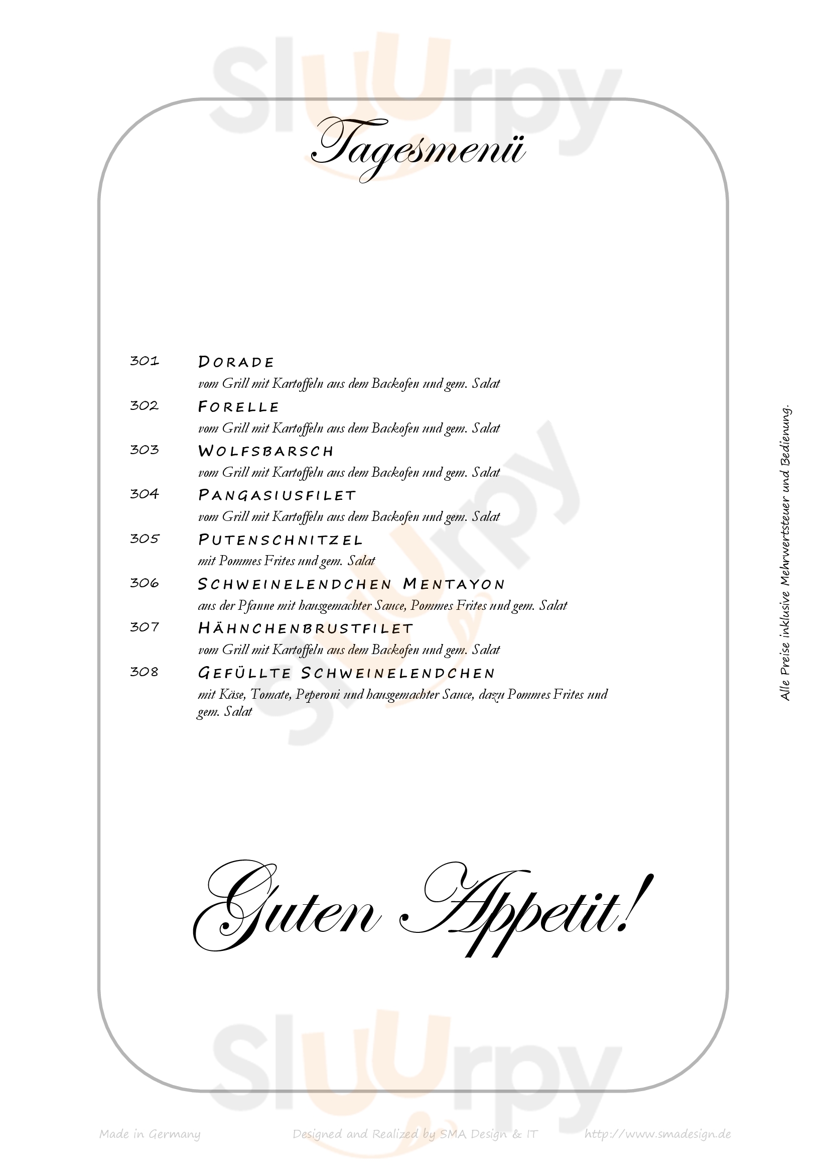 Gaststatte Siedlerheim Nürnberg Menu - 1