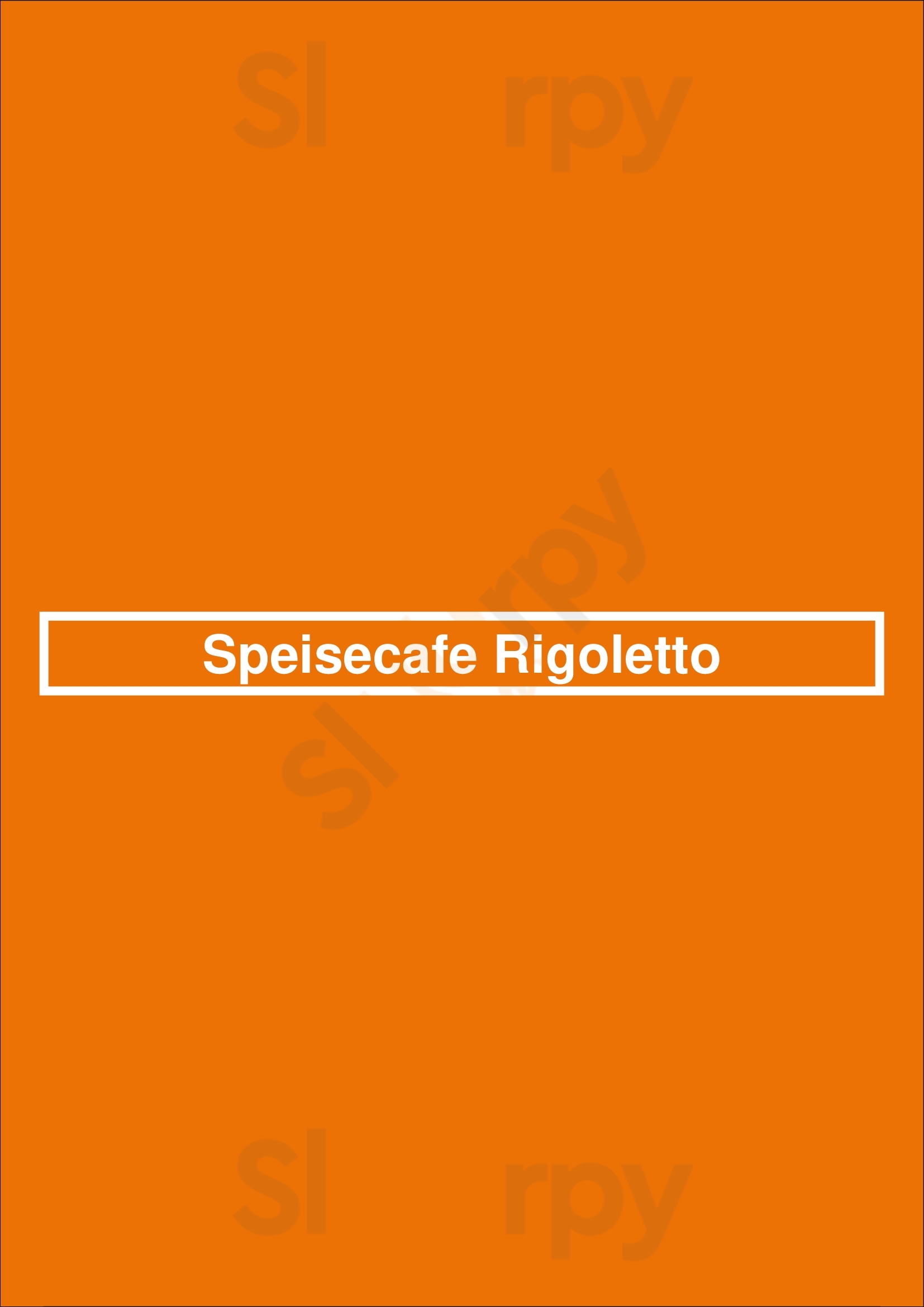 Speisecafé Rigoletto München Menu - 1