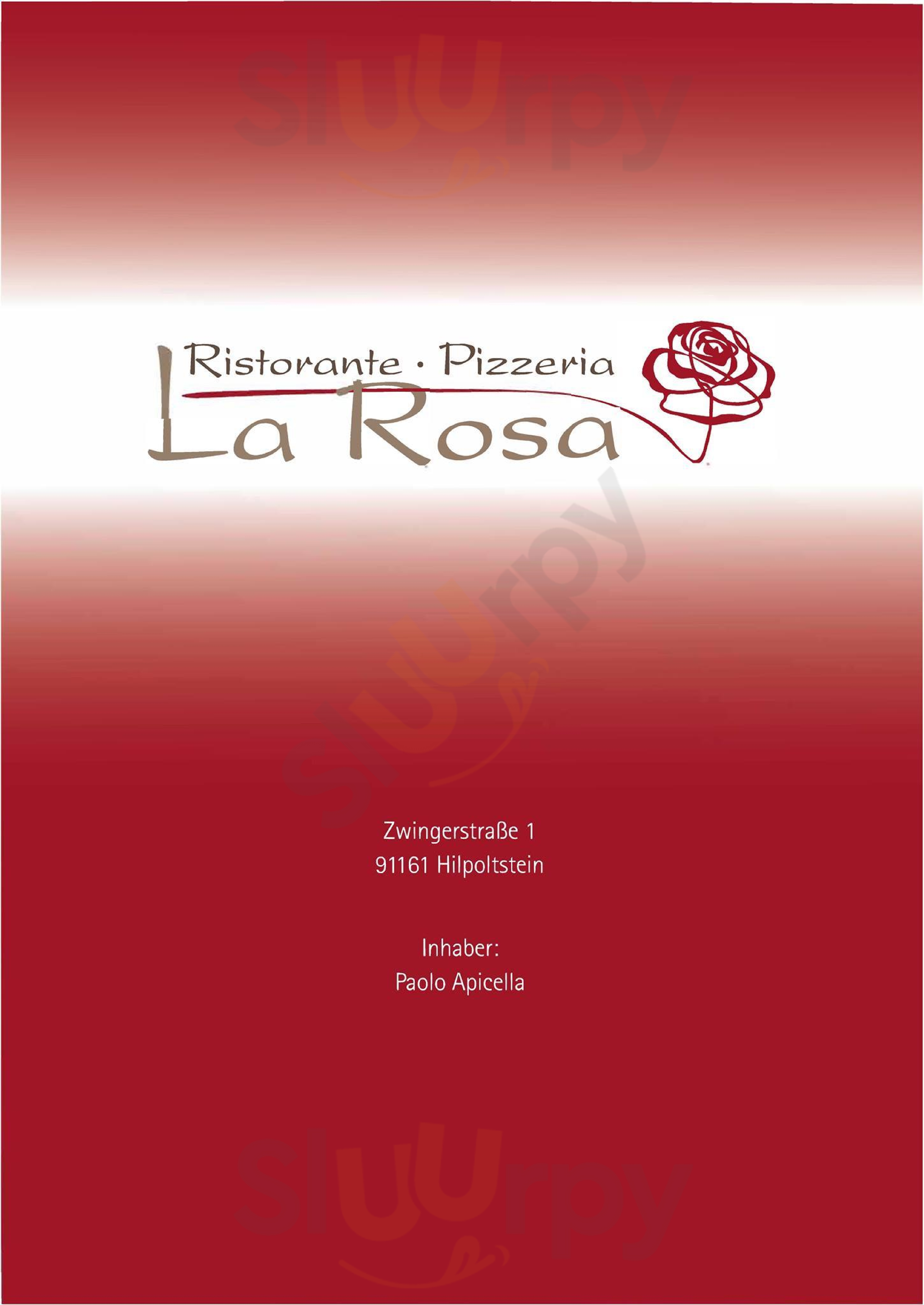 Ristorante Pizzeria La Rosa Hilpoltstein Menu - 1