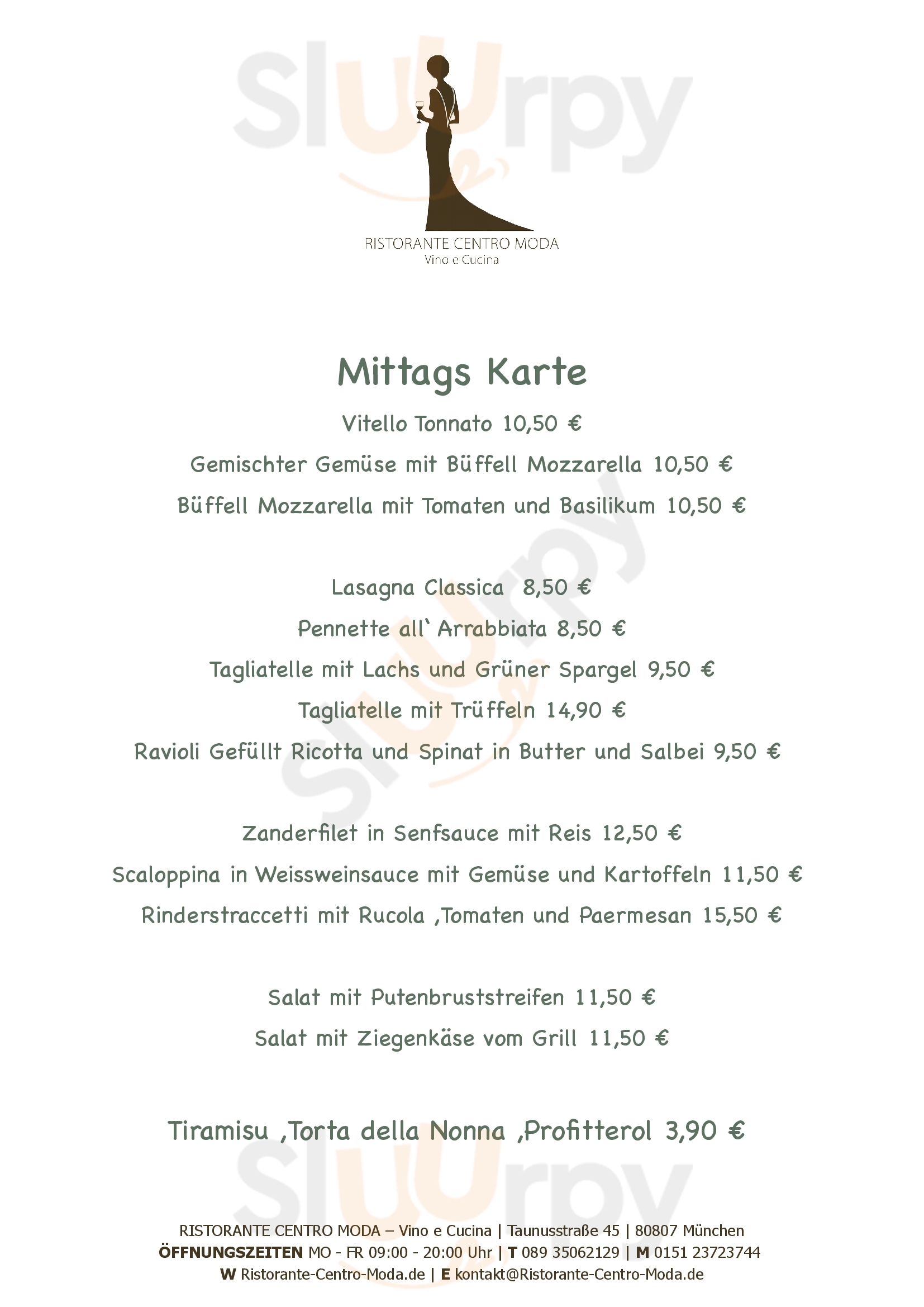 Trattoria Boccio München Menu - 1