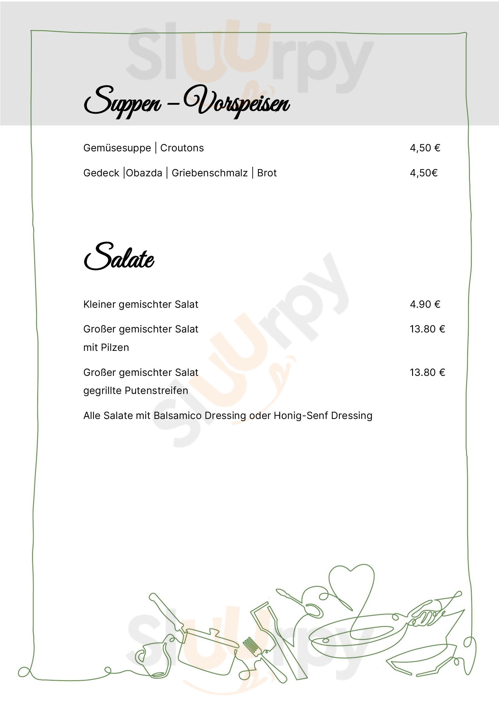 Gaststätte Gärtnerquelle München Menu - 1