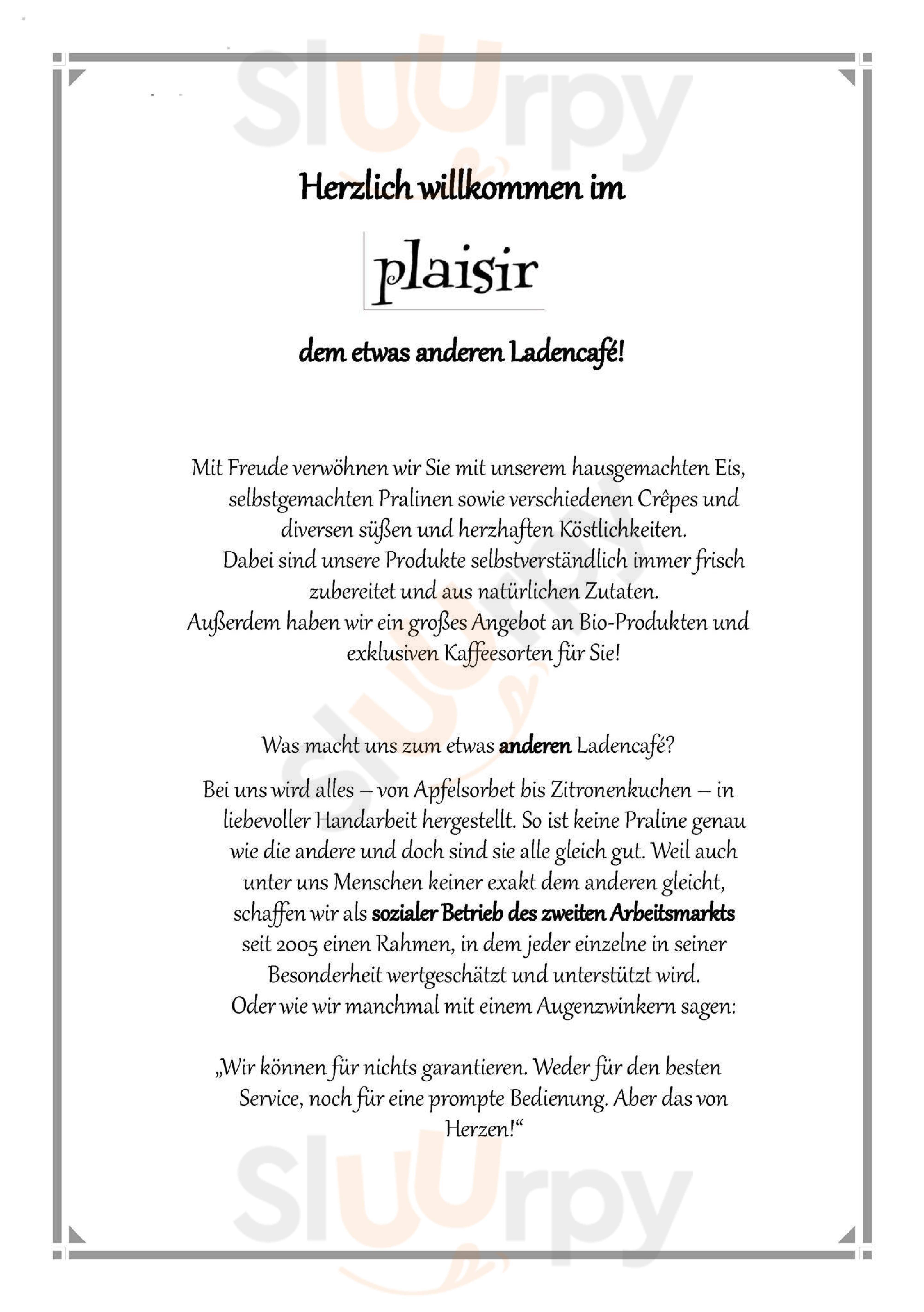 Plaisir München Menu - 1