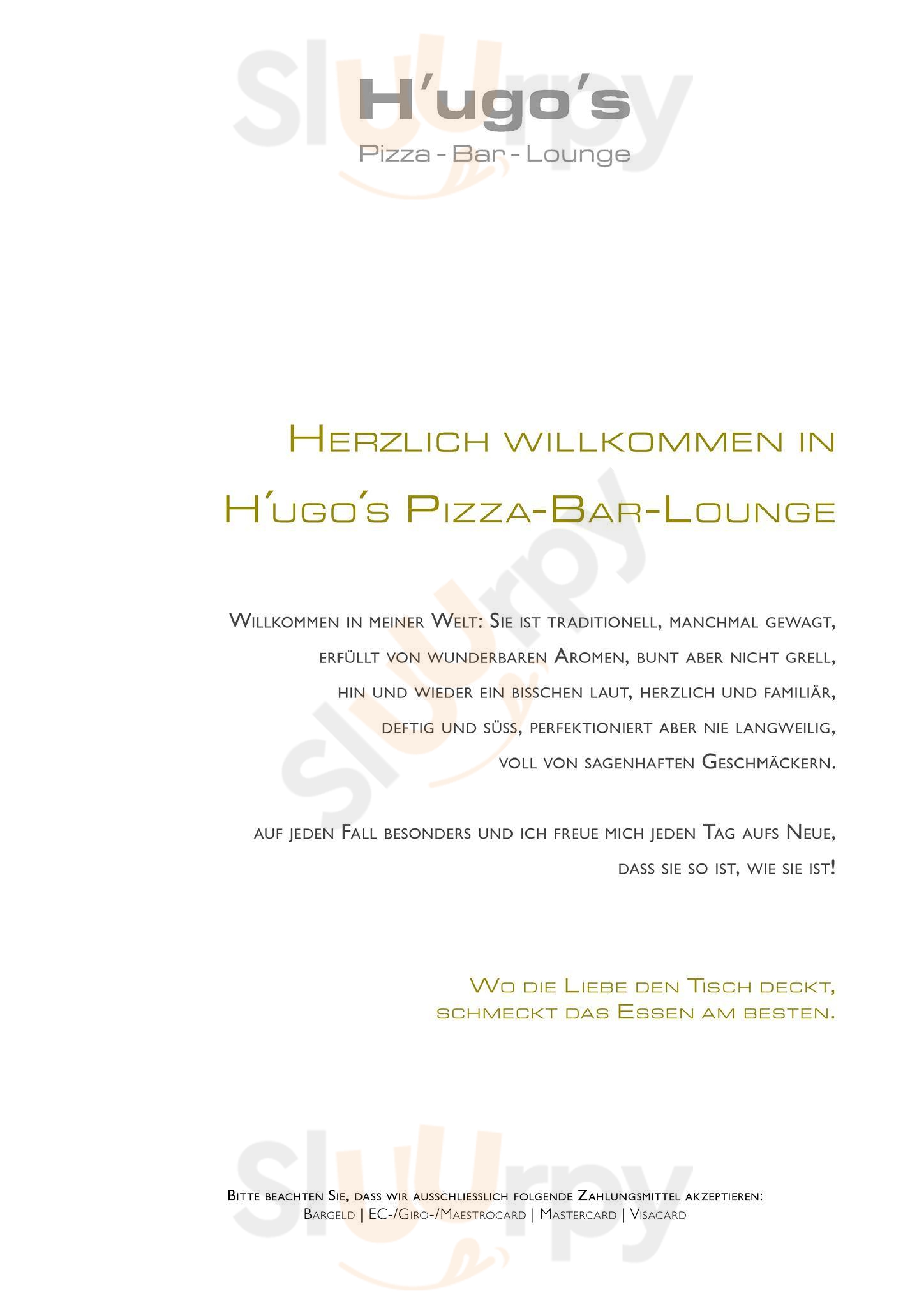 H'ugo's Pizza-bar-lounge München Menu - 1