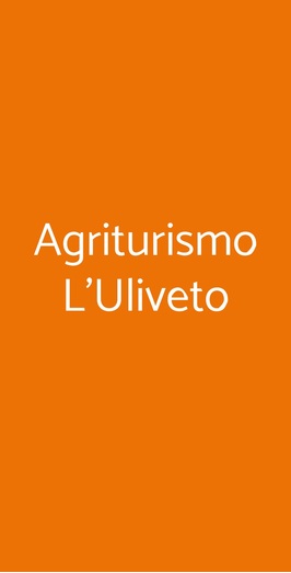 Agriturismo L'uliveto, Reitano