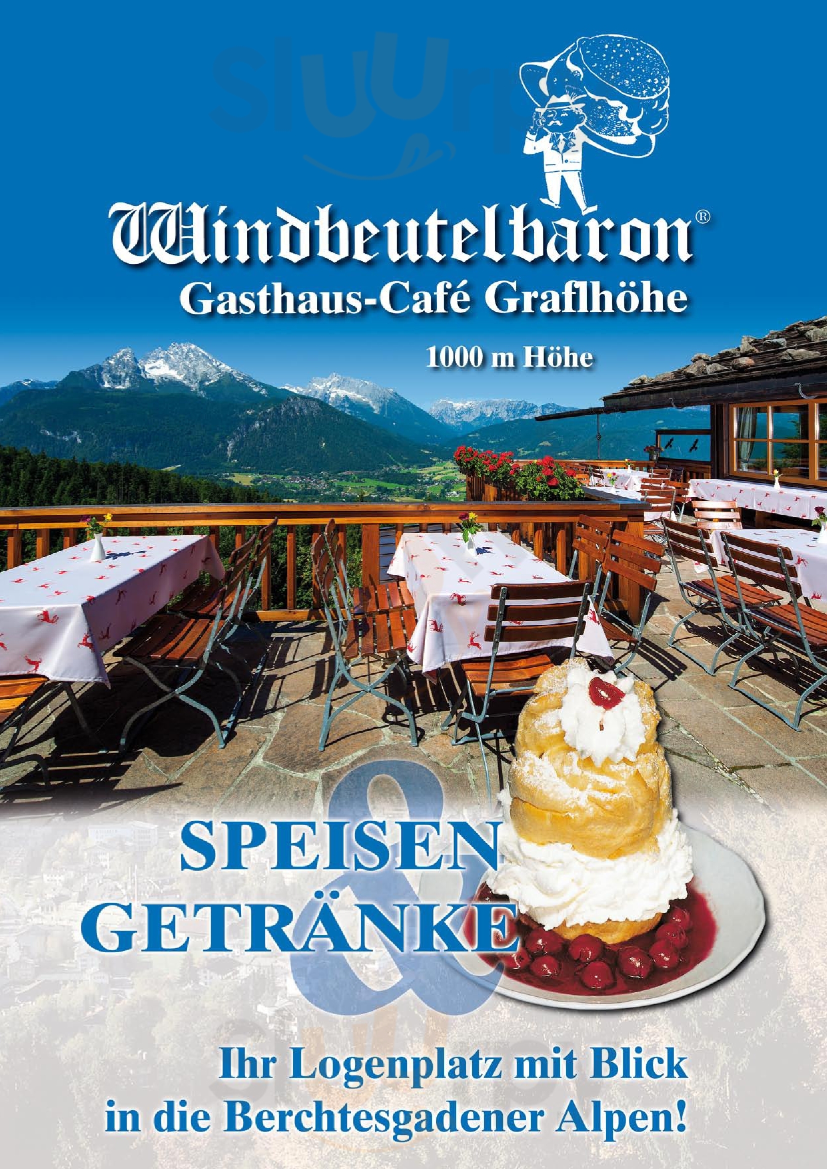 Gasthaus Café Graflhöhe Windbeutelbaron Berchtesgaden Menu - 1