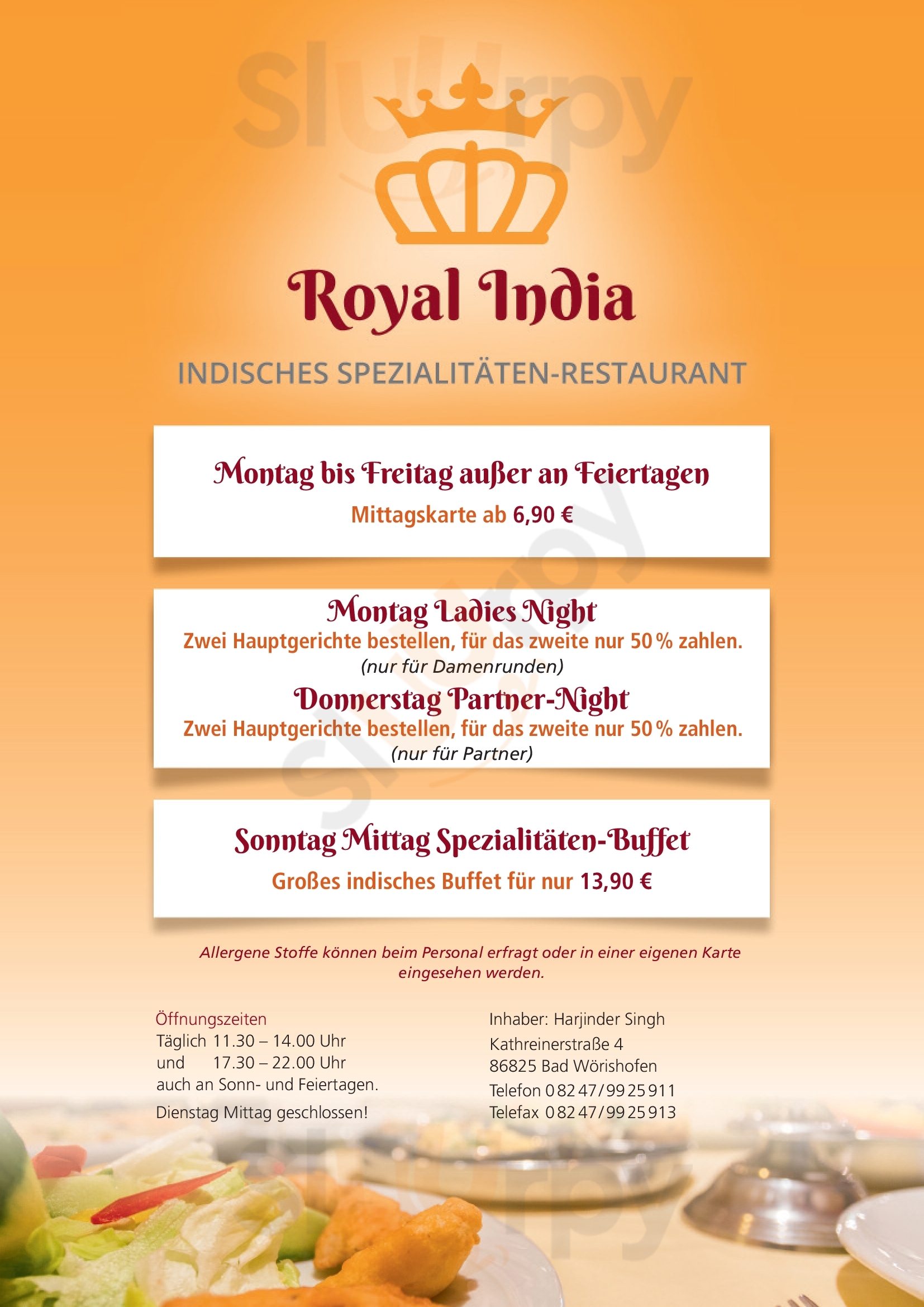 Royal India Bad Wörishofen Menu - 1