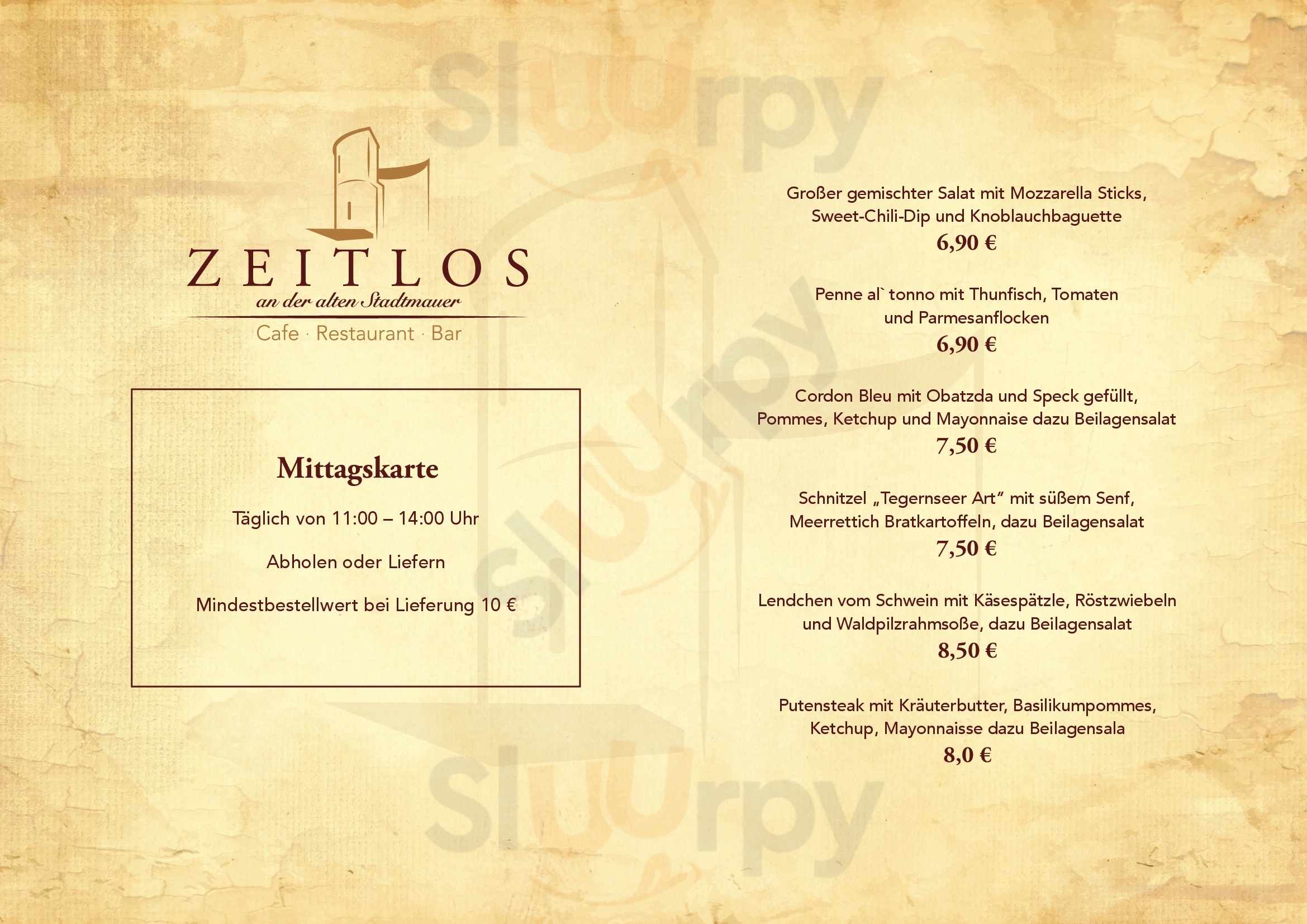 Zeitlos An Der Alten Stadtmauer Erding Menu - 1