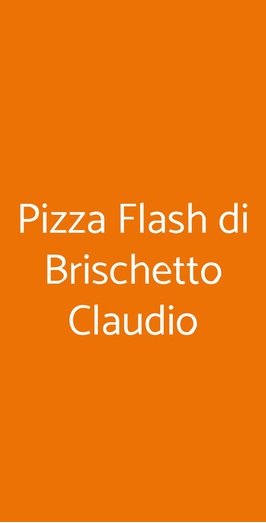 Pizza Flash Di Brischetto Claudio, Acireale