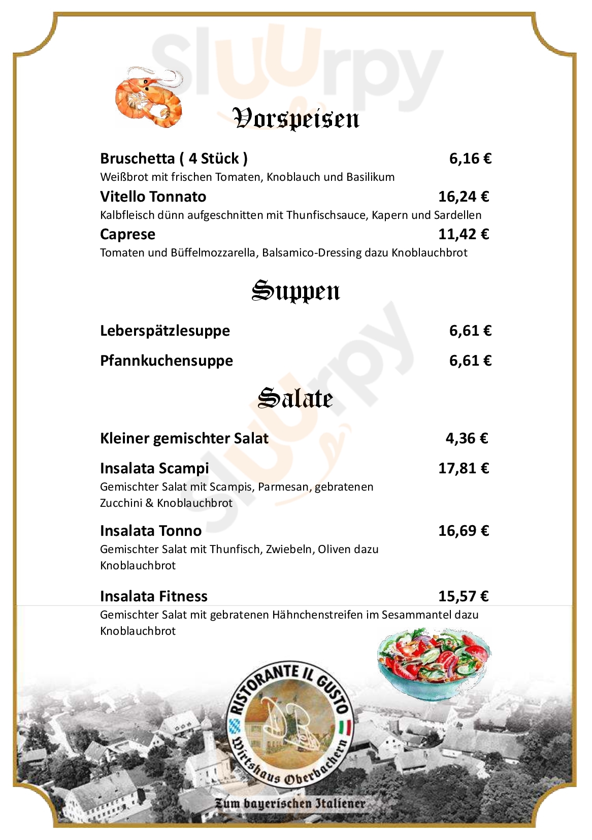 Wirtshaus Oberbachern Dachau Menu - 1