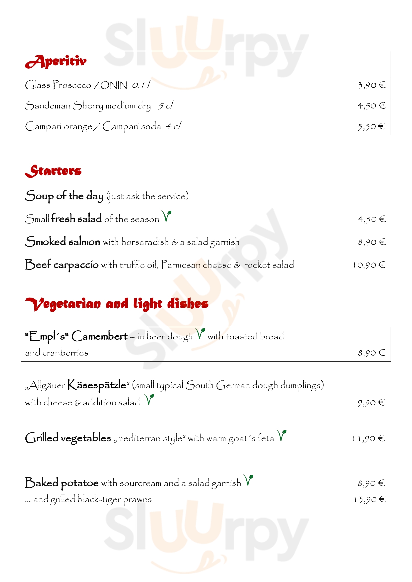 Empl-keller Erding Erding Menu - 1