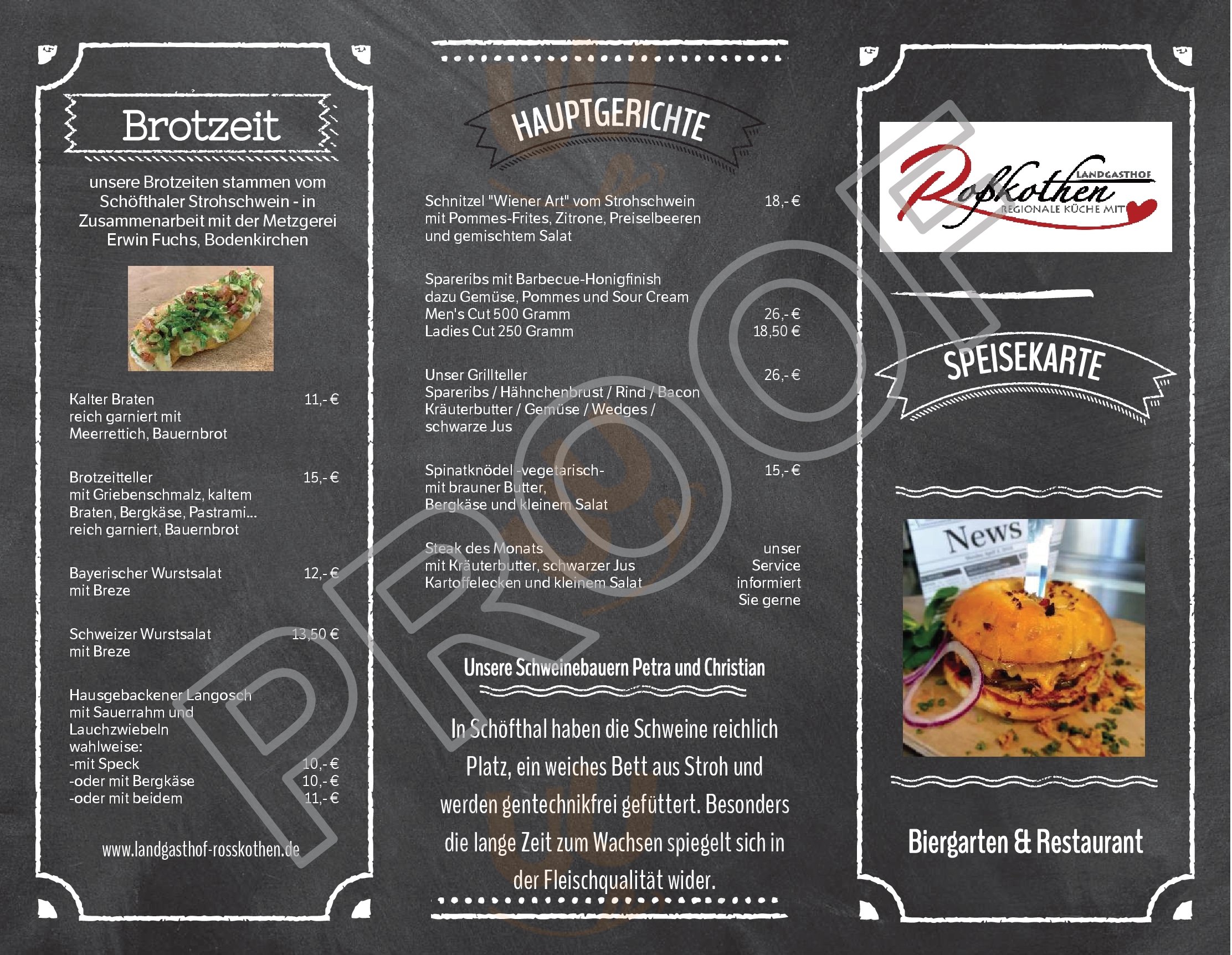 Landgasthof Roßkothen Niedertaufkirchen Menu - 1