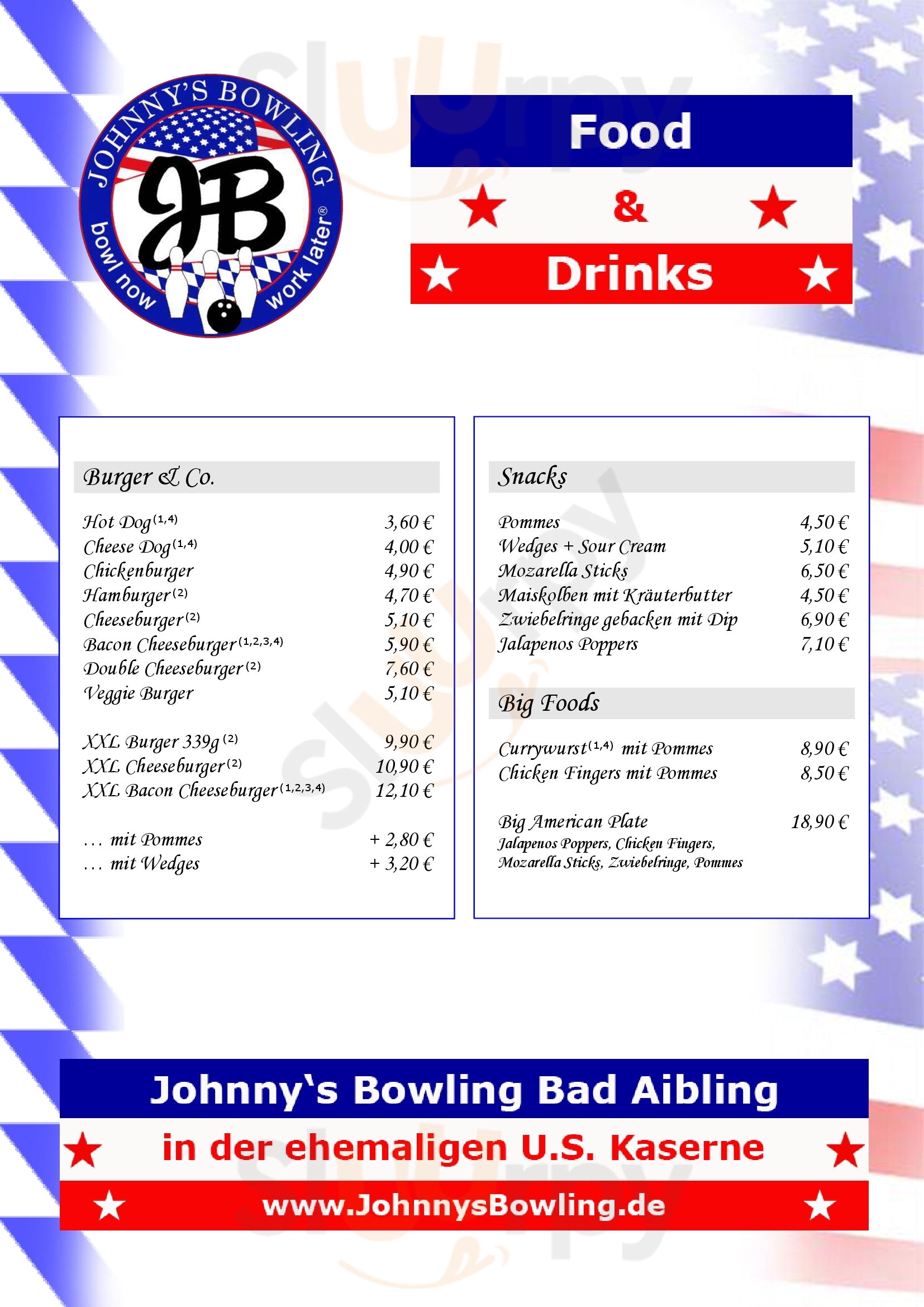 Johnny's Bowling Bad Aibling Menu - 1