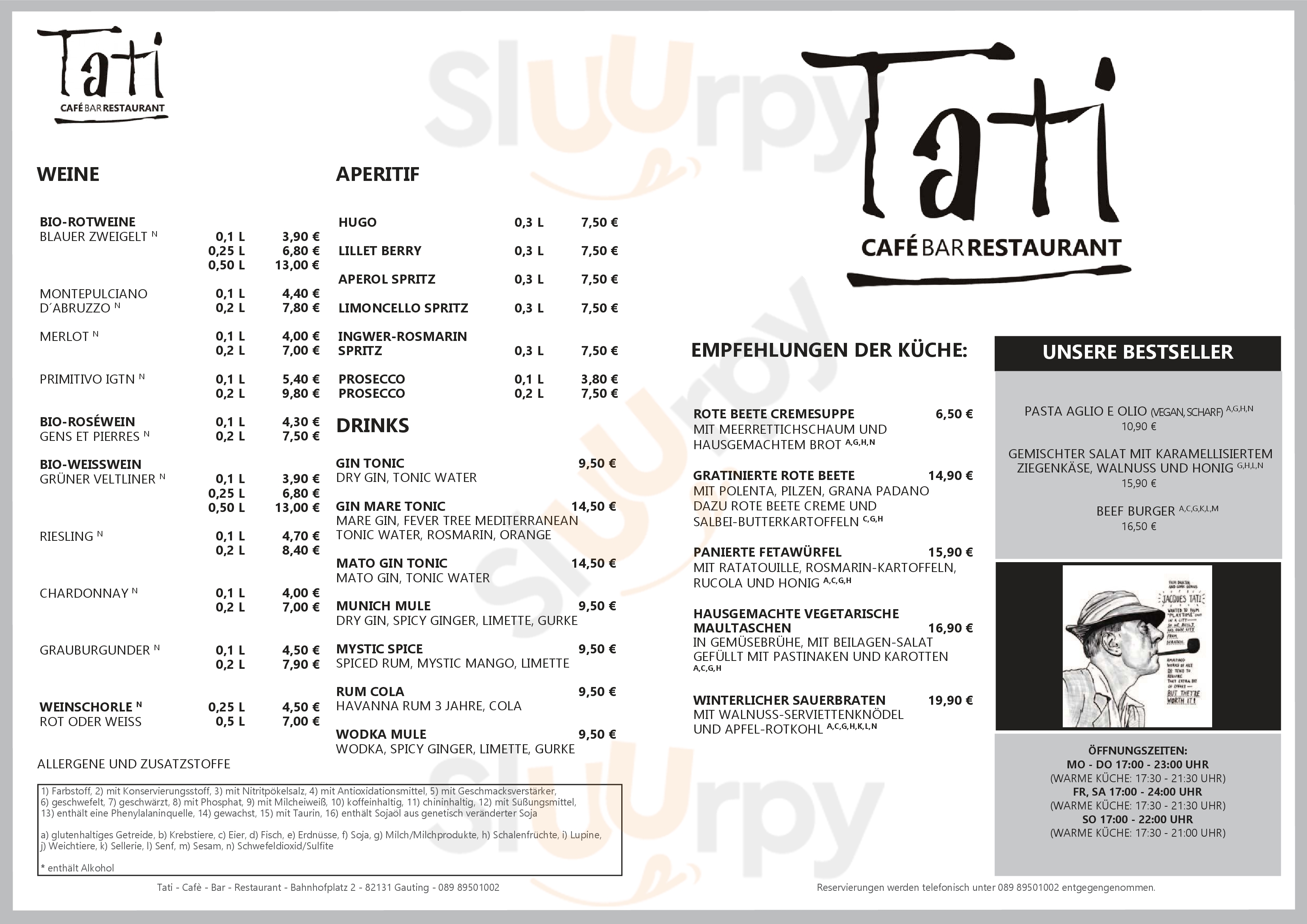 Tati, Bar, Restaurant Gauting Menu - 1