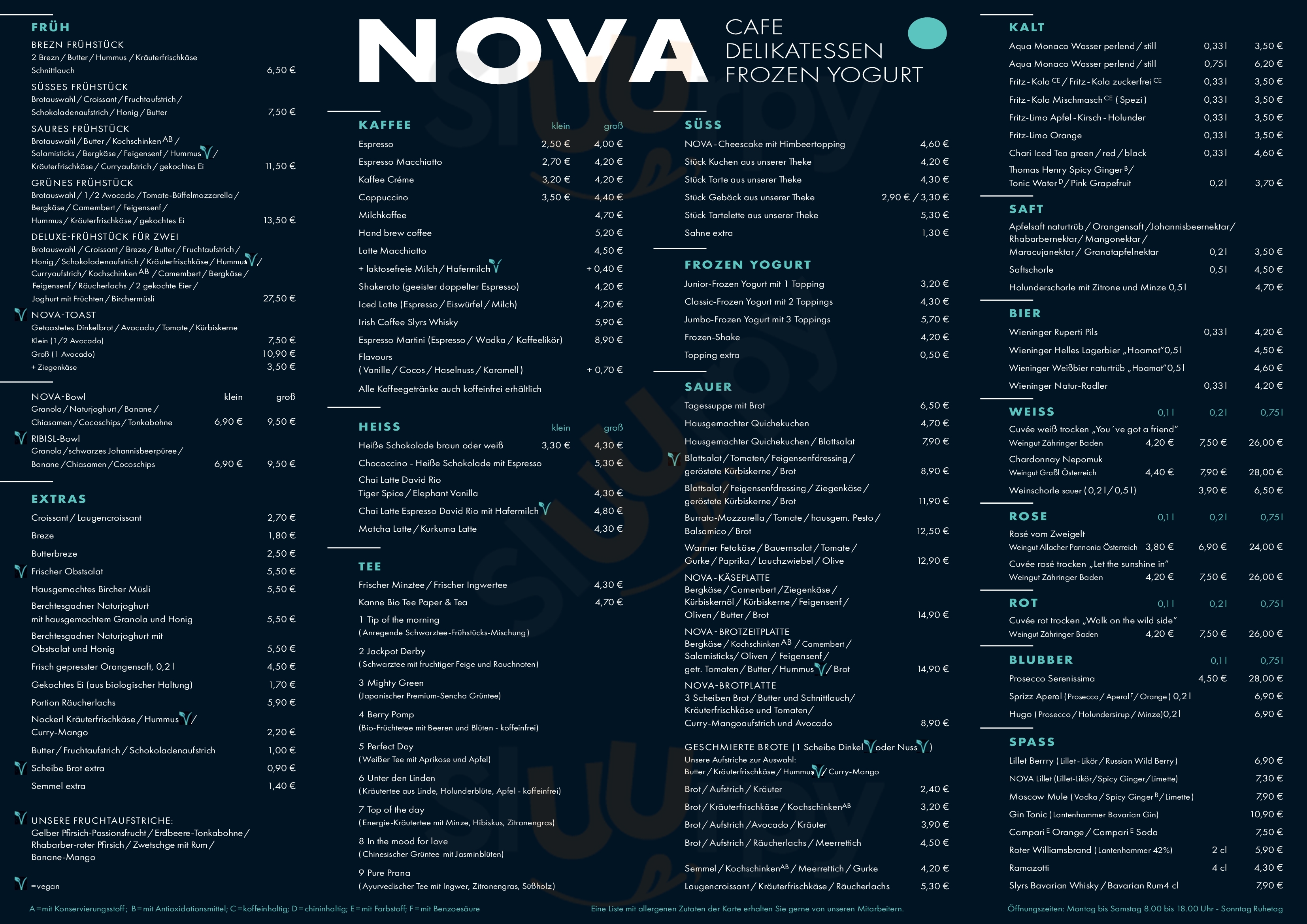 Cafe Nova Prien am Chiemsee Menu - 1