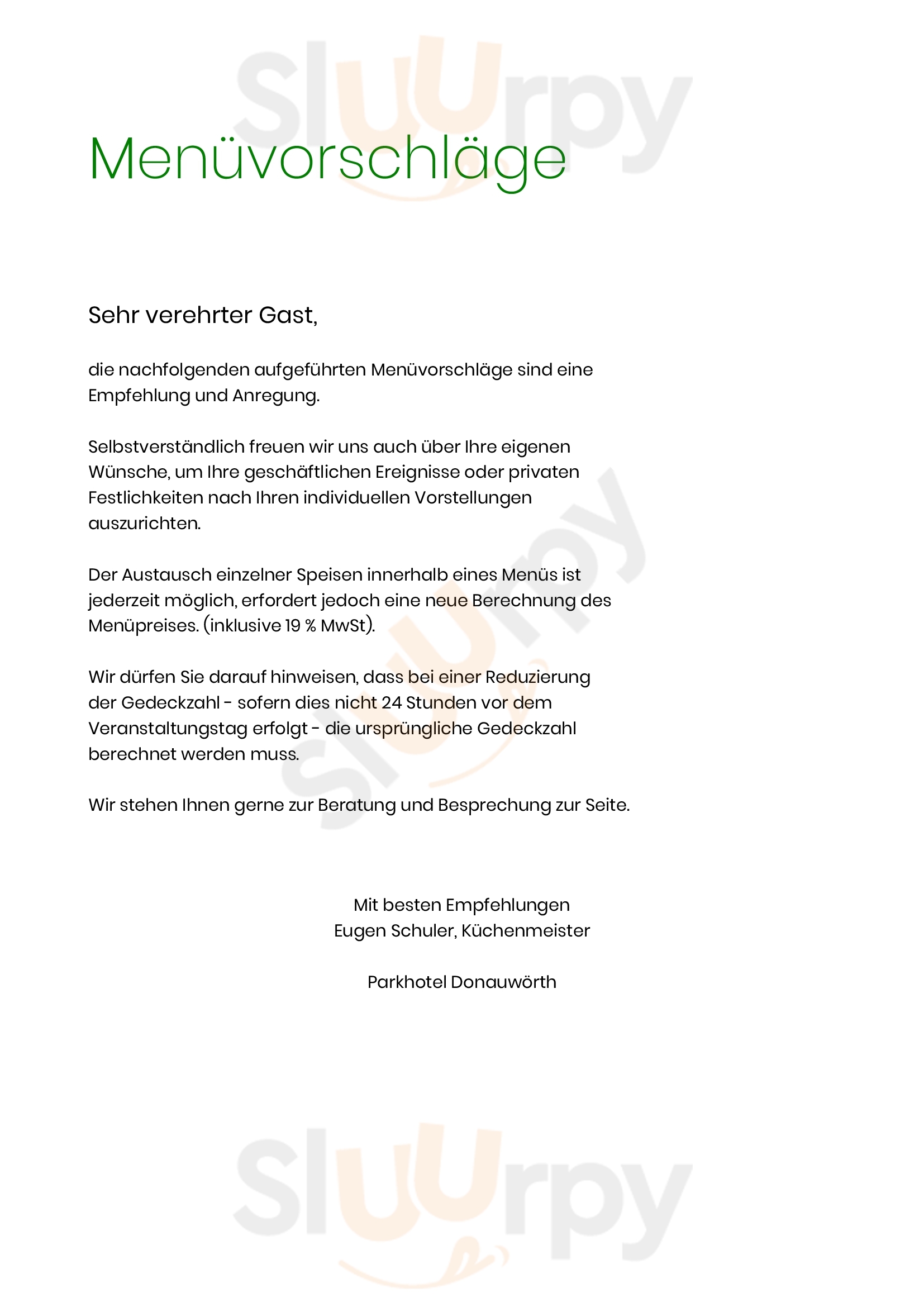 Restaurant Staufer Stuben Donauwörth Menu - 1