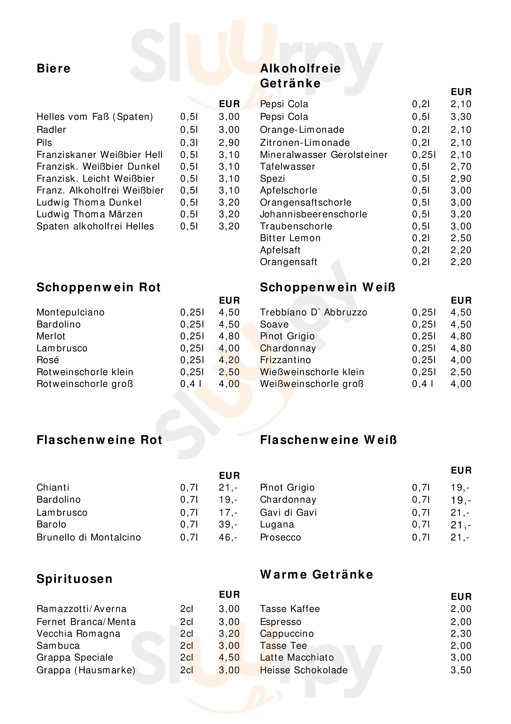 La Sila Dachau Menu - 1