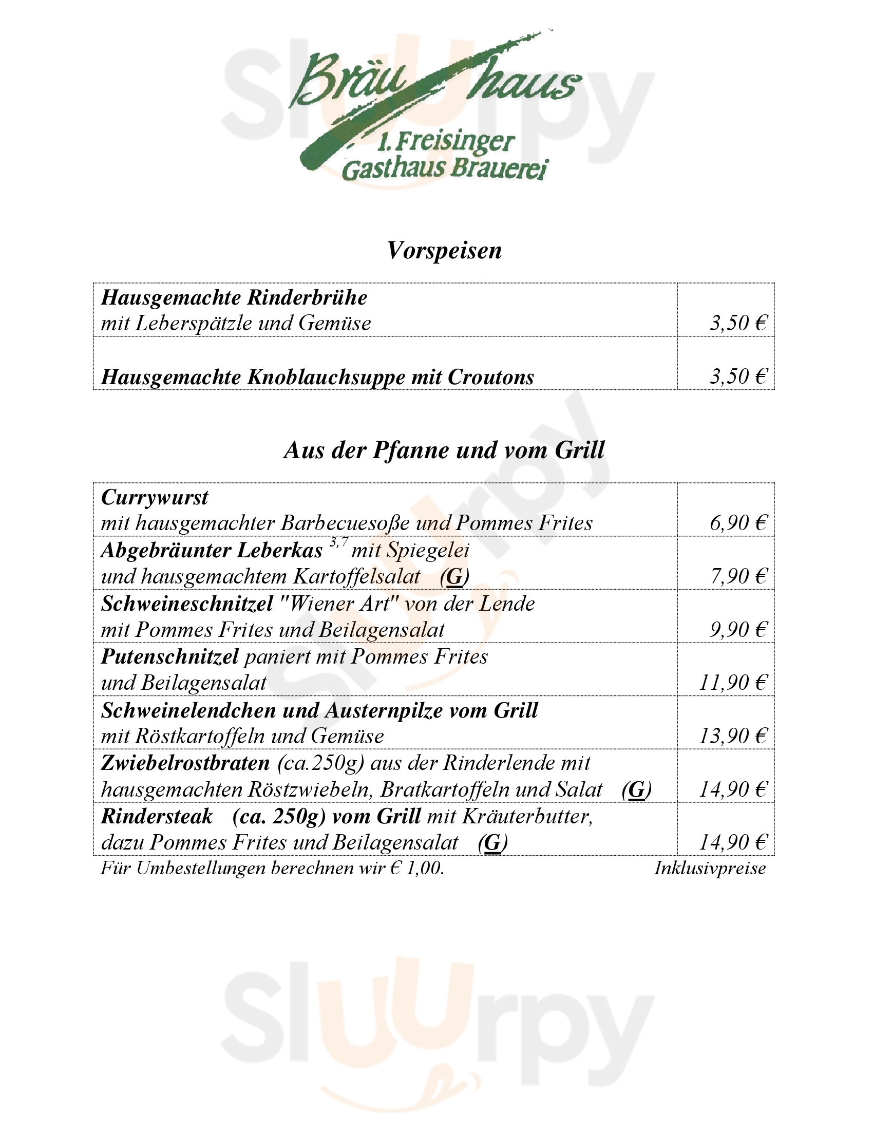 Brauhaus Freising Freising Menu - 1