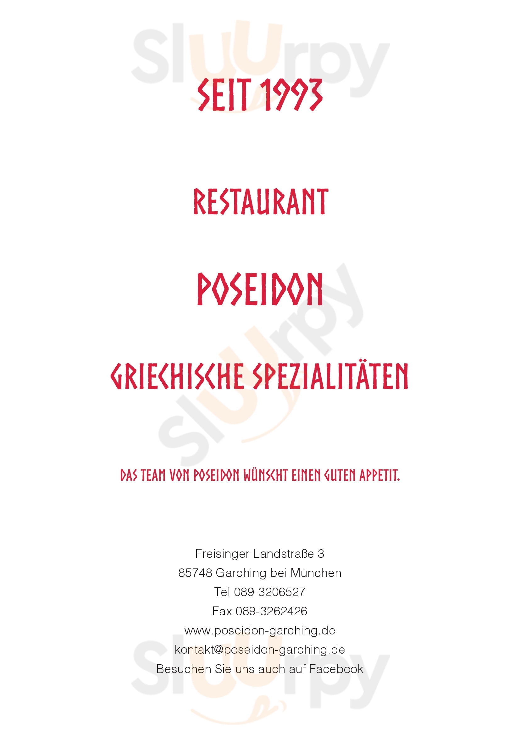 Restaurant Poseidon Garching bei München Menu - 1