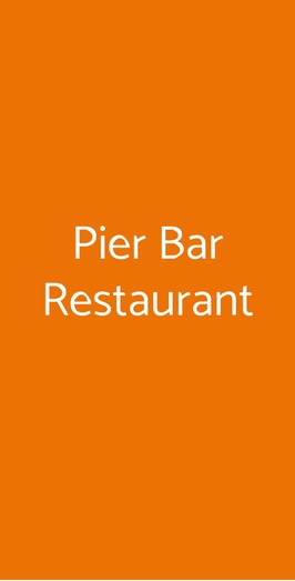 Pier Bar Restaurant, Terrasini