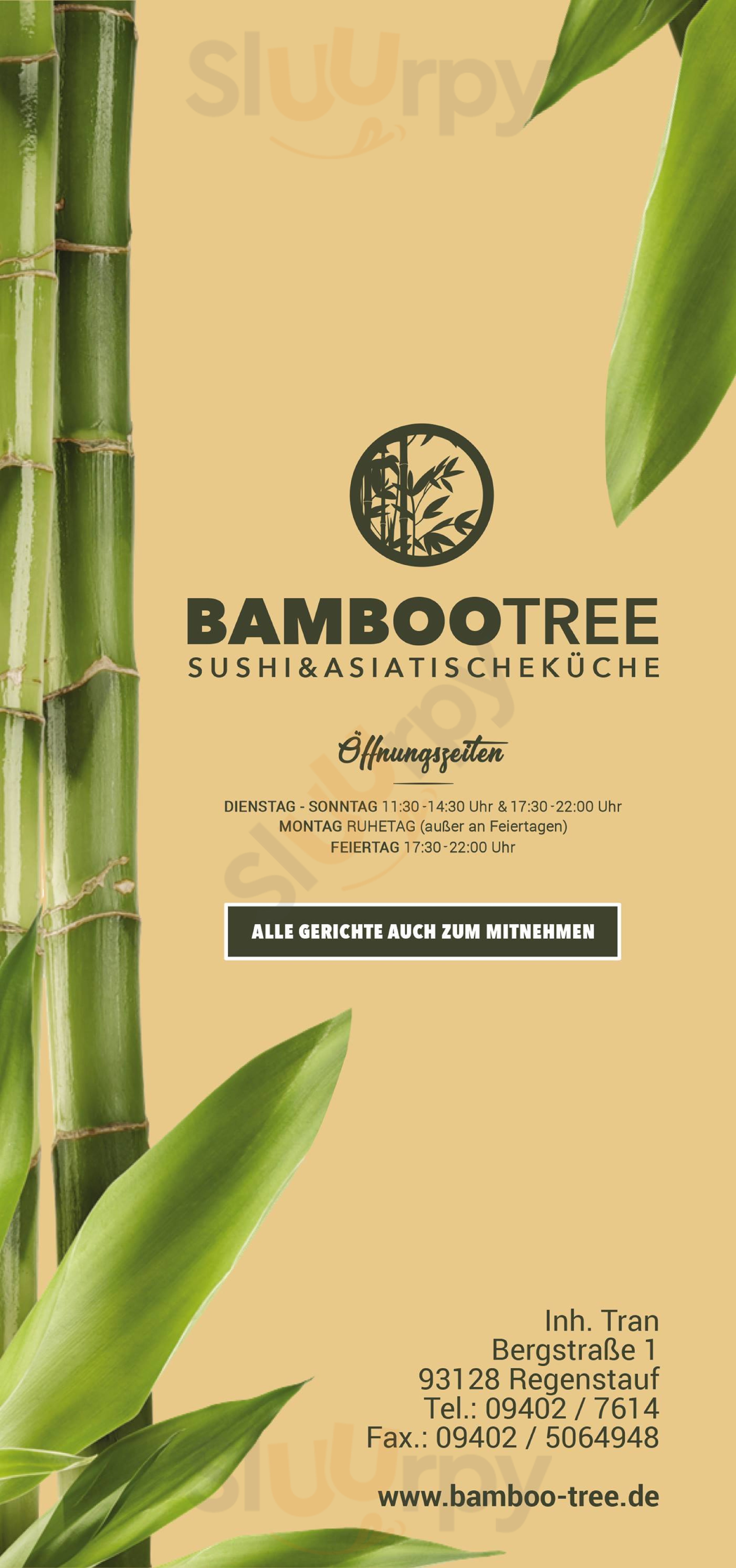 Bamboo Tree Regenstauf Menu - 1