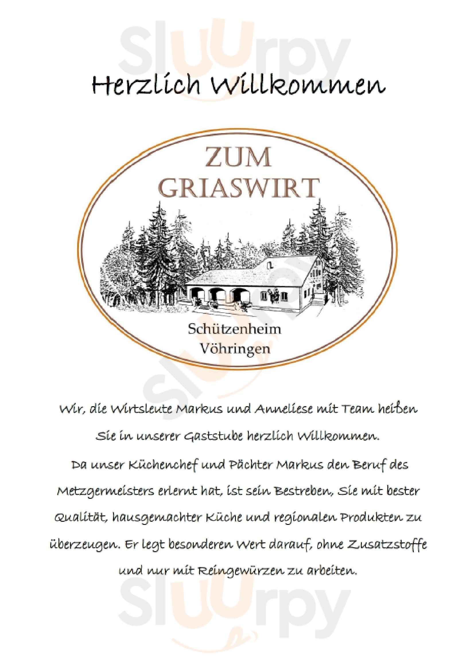 Zum Griaswirt Schützenheim Vöhringen Vöhringen Menu - 1