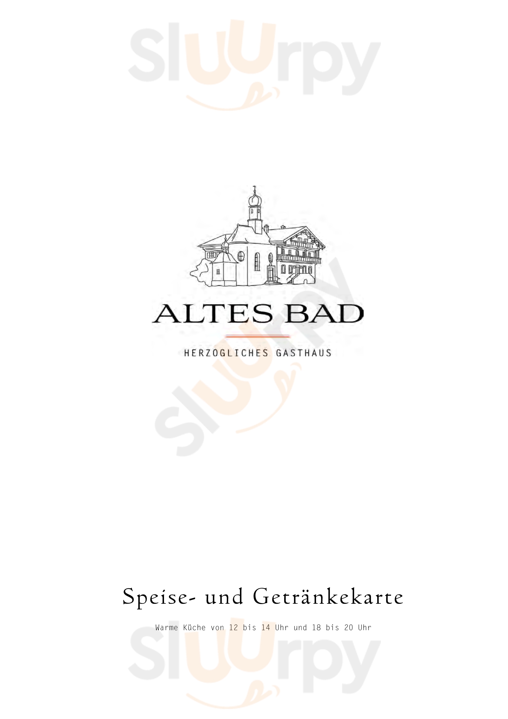 Gasthaus Altes Bad Kreuth Menu - 1