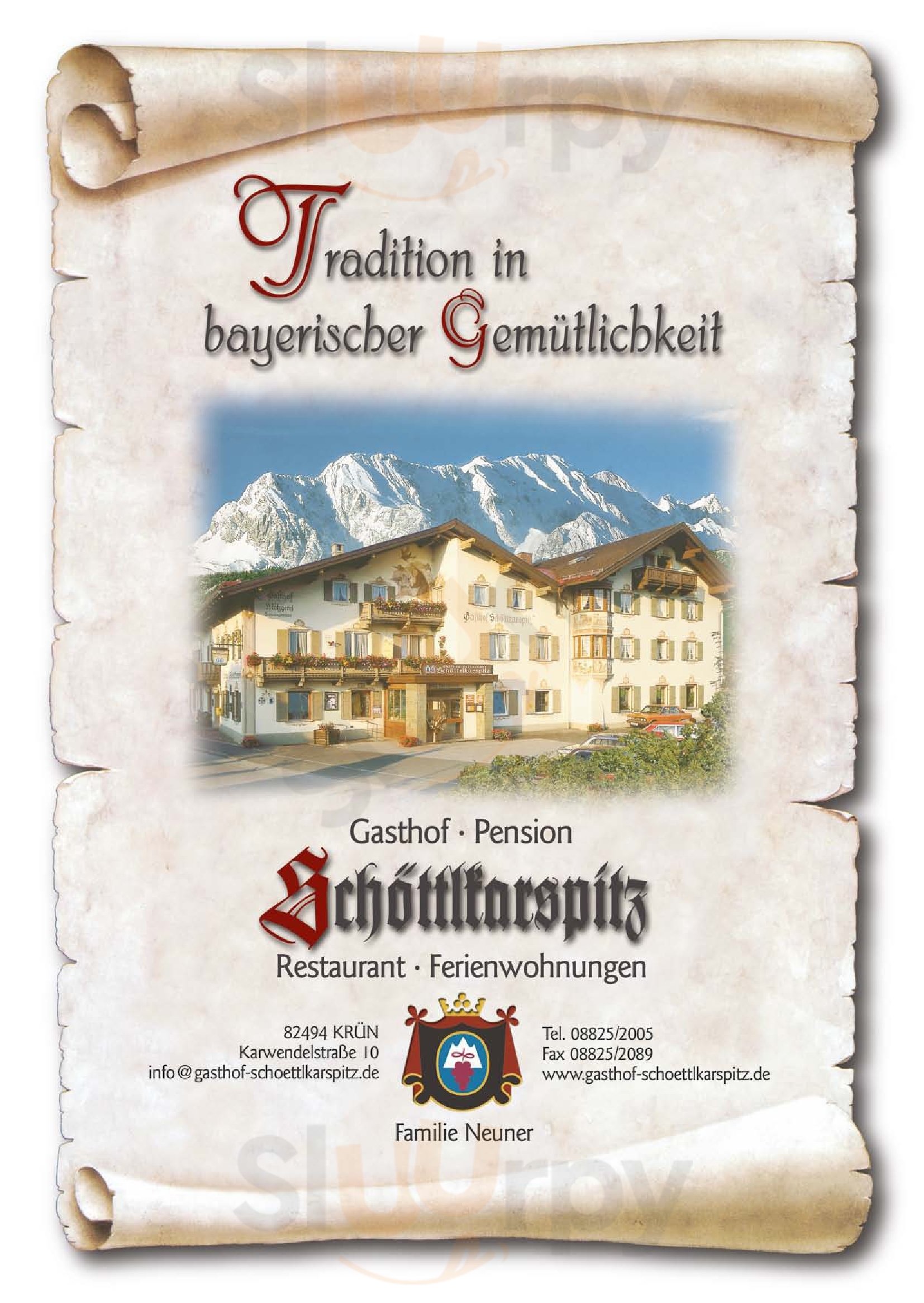 Gasthof Schottlkarspitz Krün Menu - 1