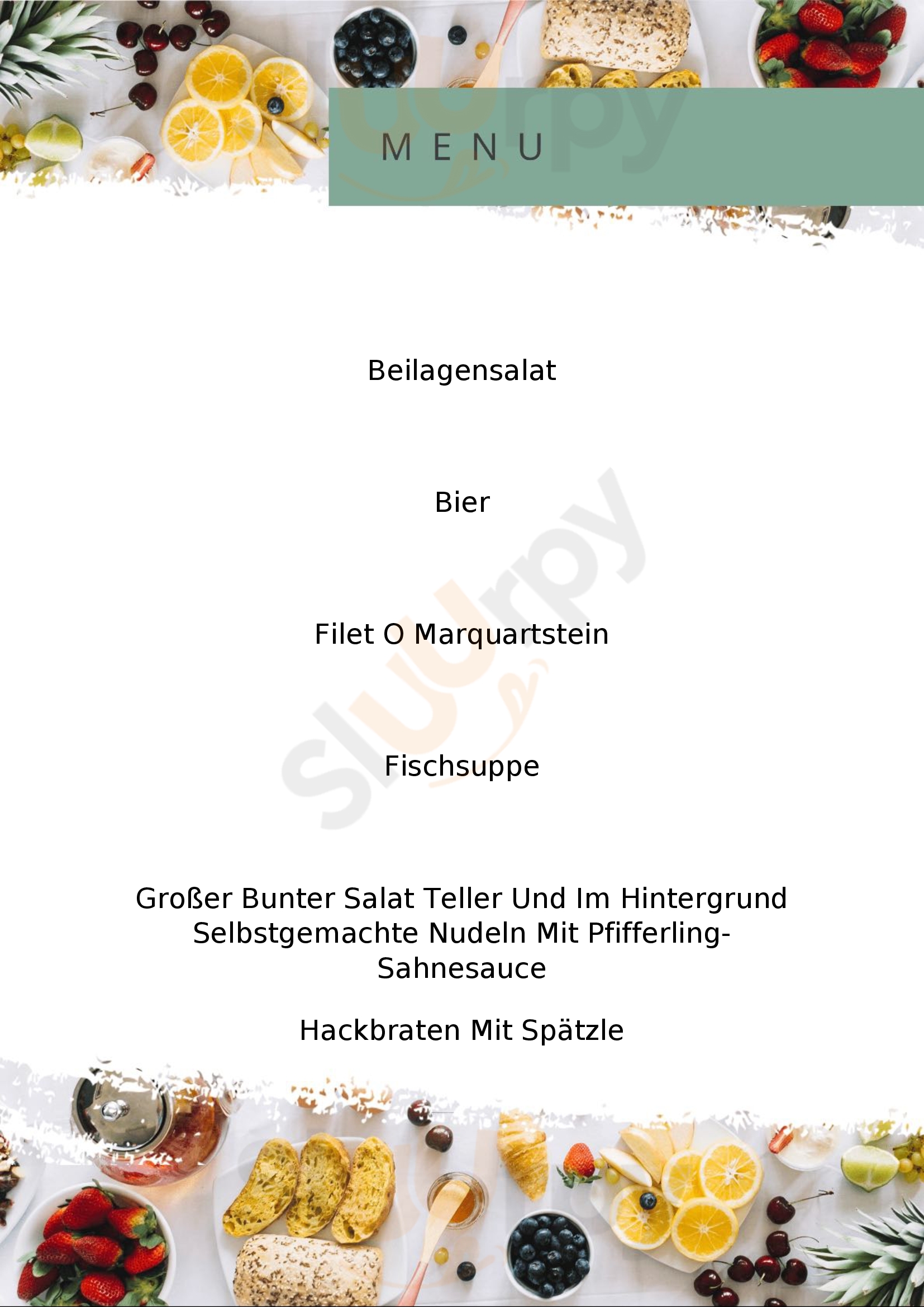 Burg Cafe Marquartstein Menu - 1