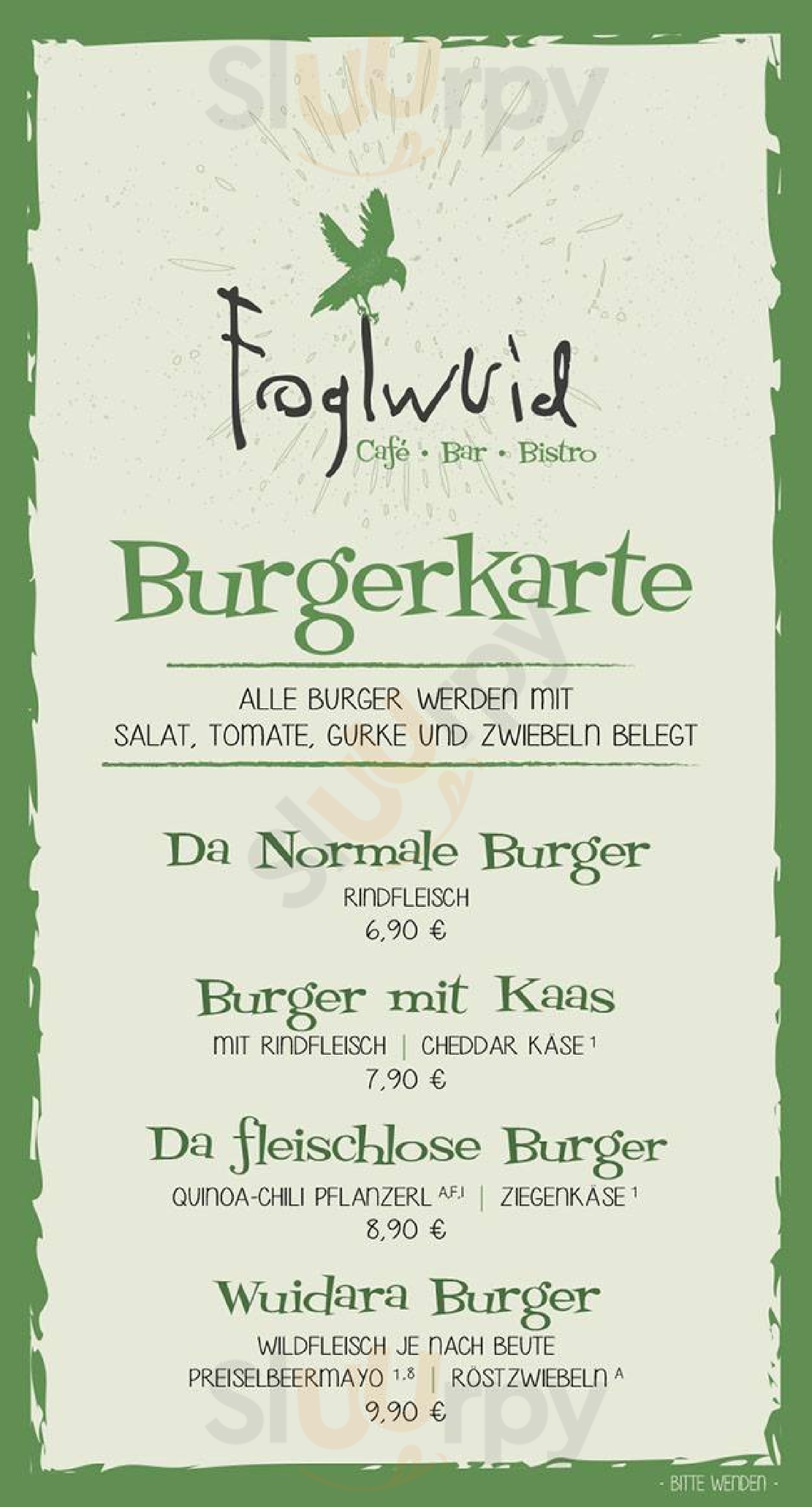 Cafe Bar Restaurant Foglwuid Unterwössen Menu - 1