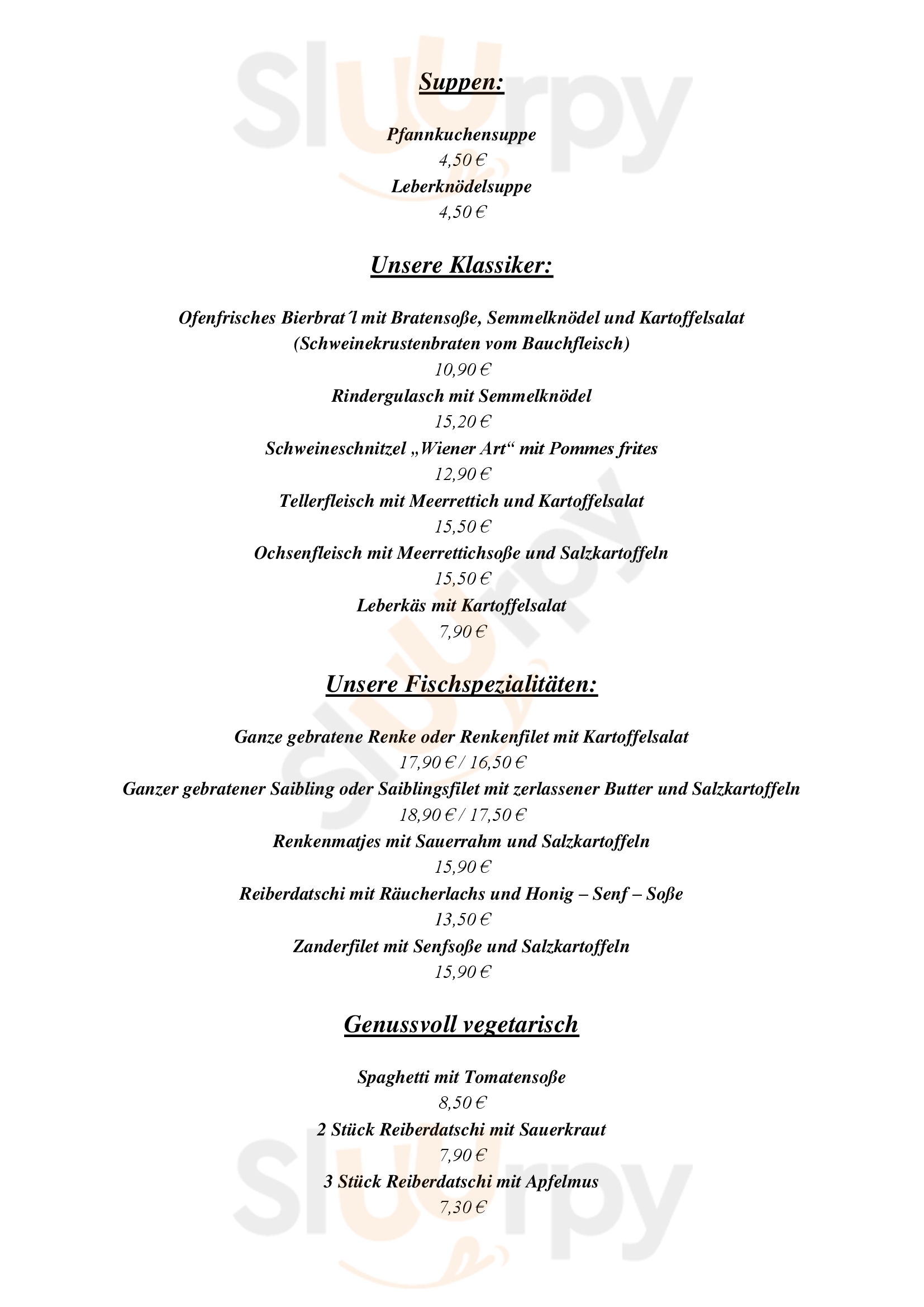 Inselbräu Frauenchiemsee Fraueninsel im Chiemsee Menu - 1