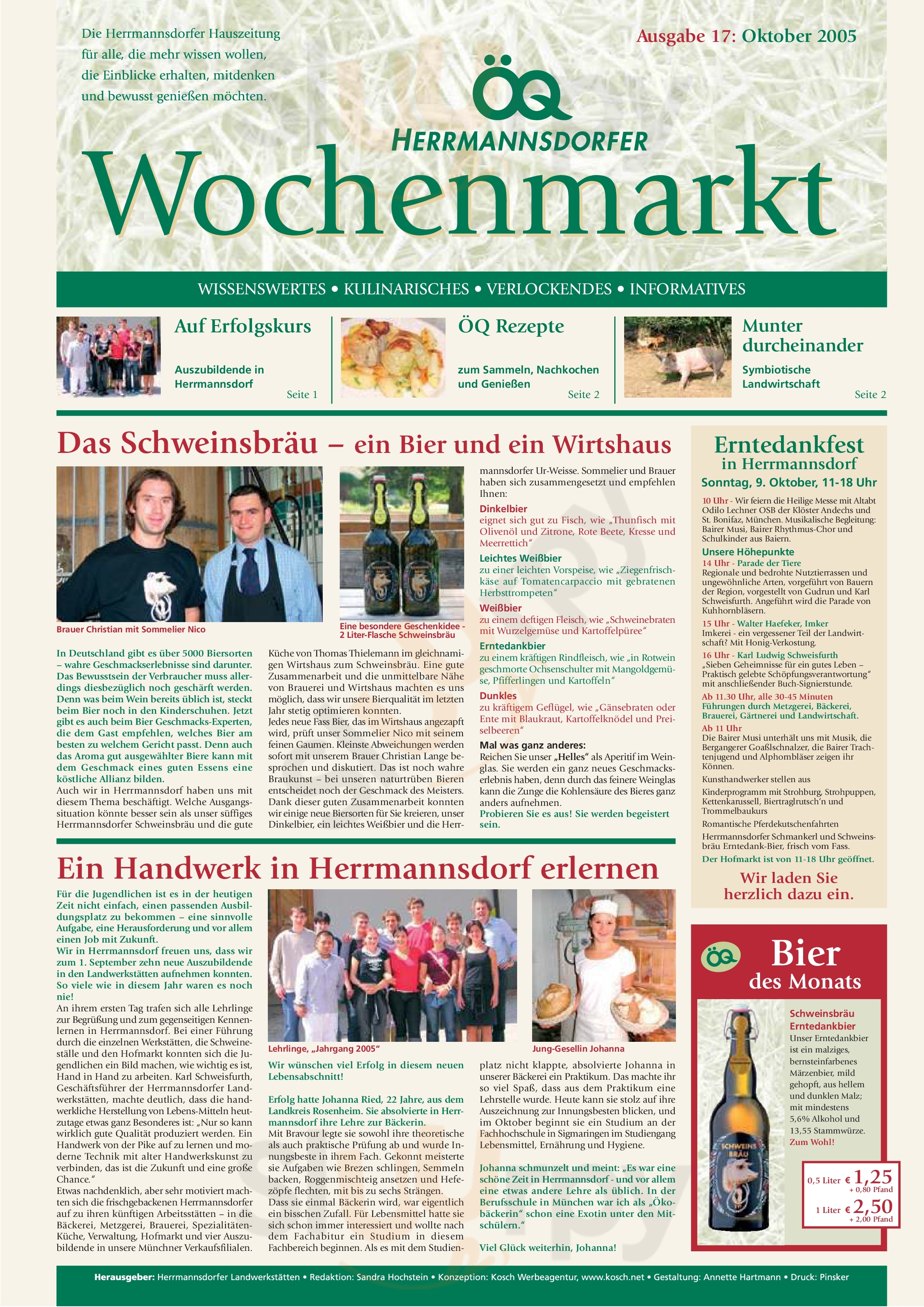 Herrmannsdorfer - Wirtshaus Zum Schweinsbräu Glonn Menu - 1