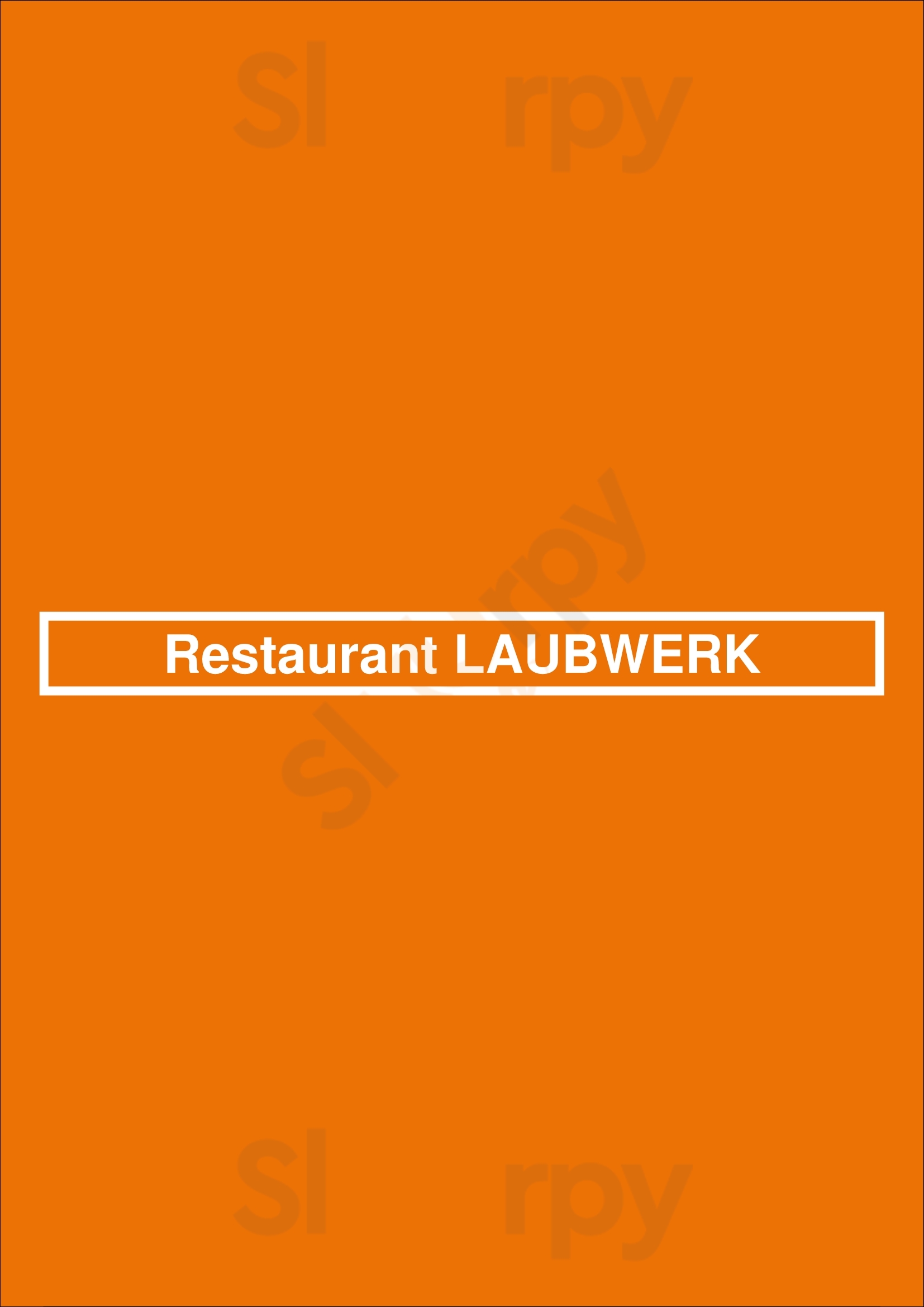 Restaurant Laubwerk Insel Usedom Menu - 1