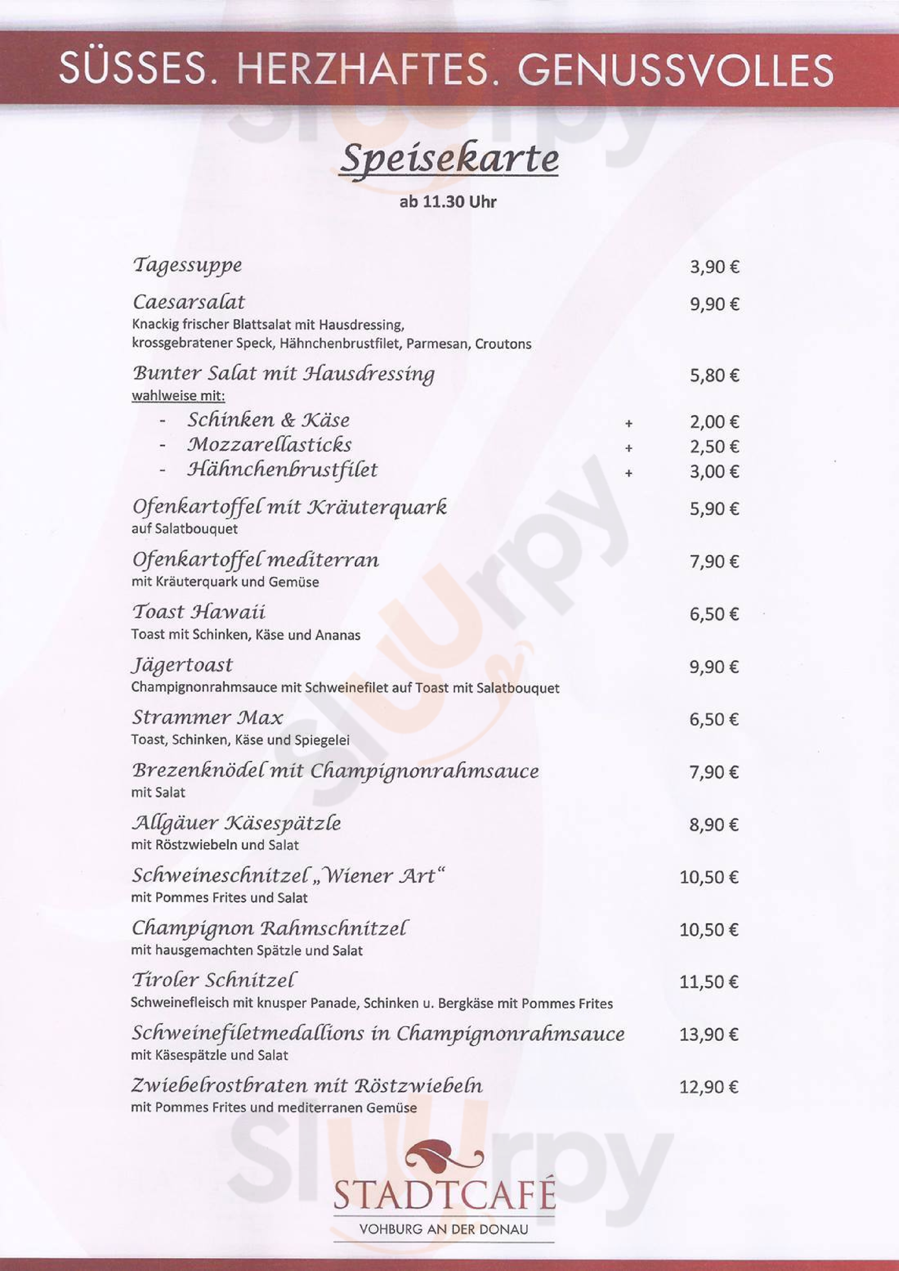 Stadtcafe Vohburg an der Donau Menu - 1