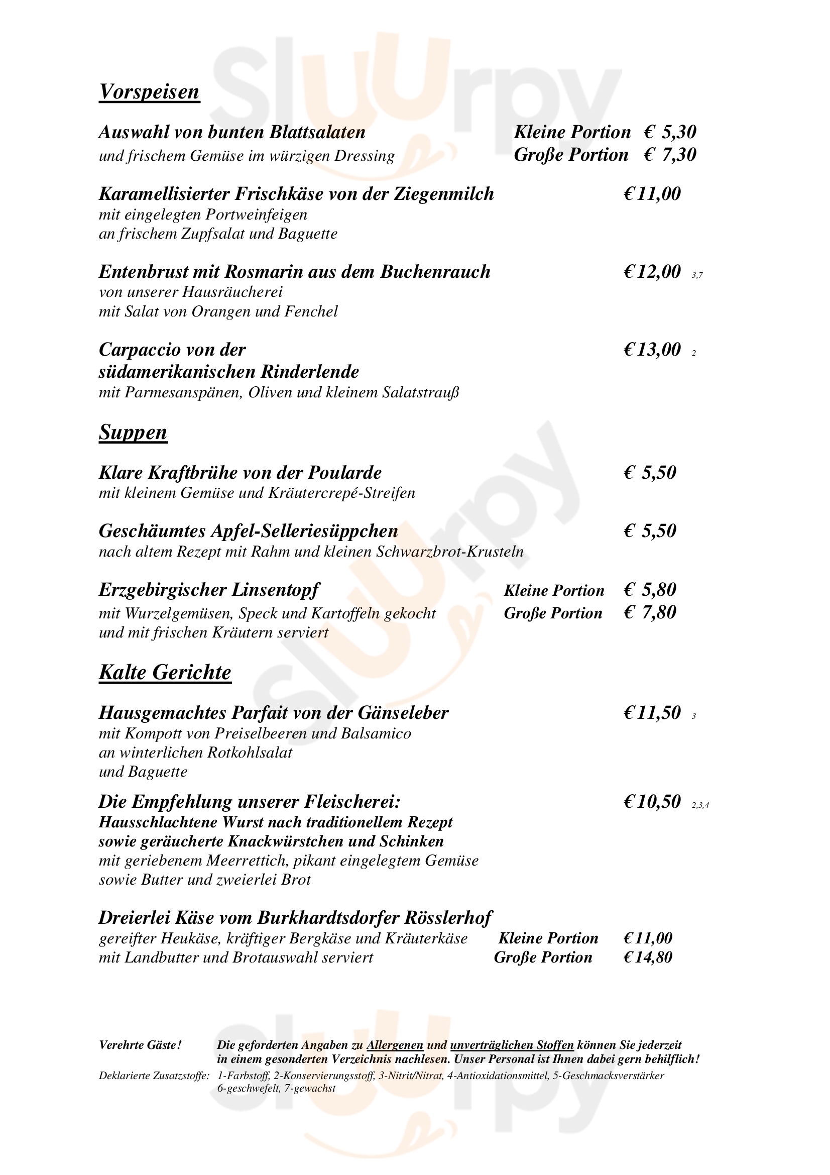 Wasserschloss Mellenthin Mellenthin Menu - 1