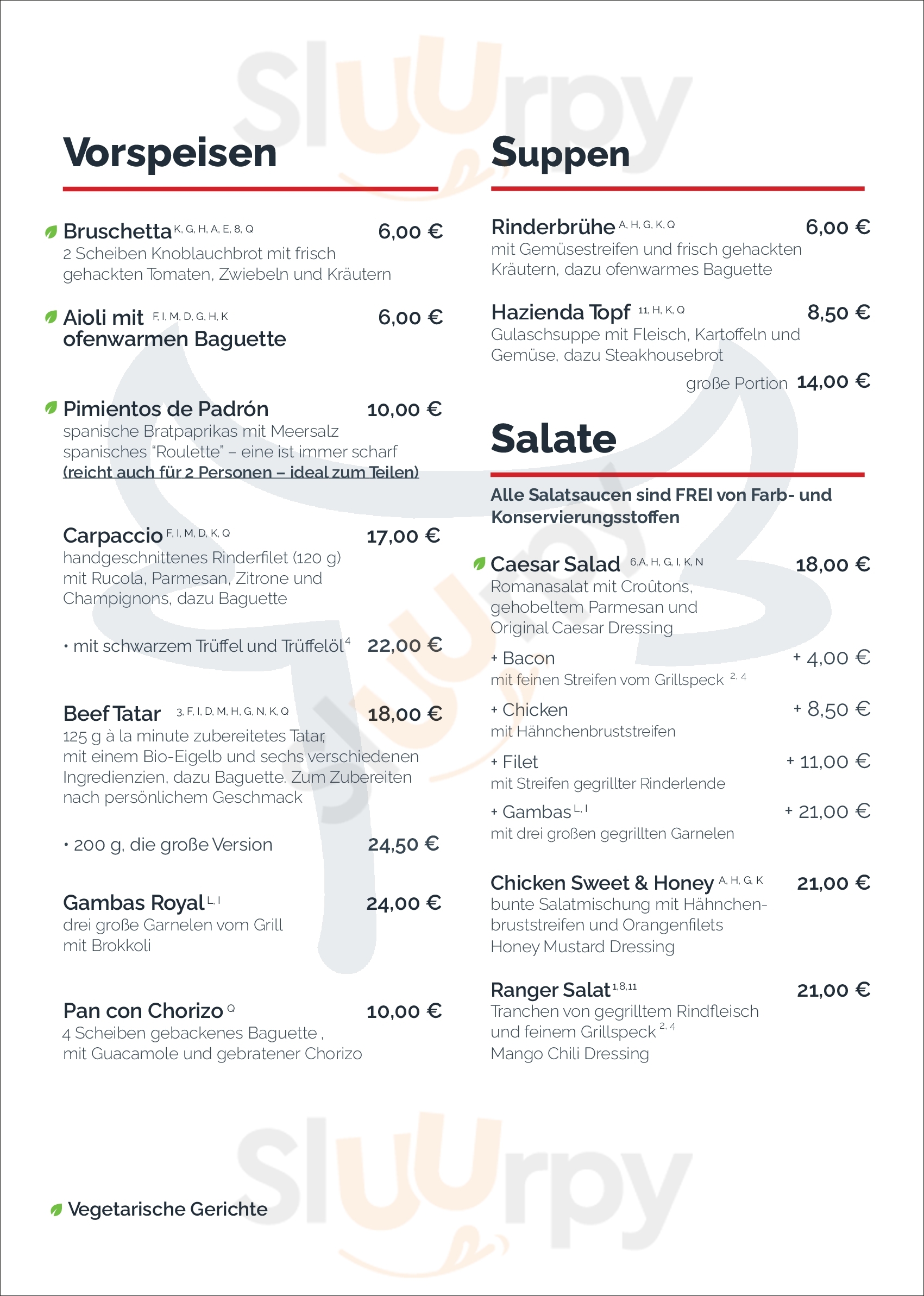 Estancia Beef Club Dresden Menu - 1
