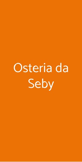 Osteria Da Seby, Siracusa